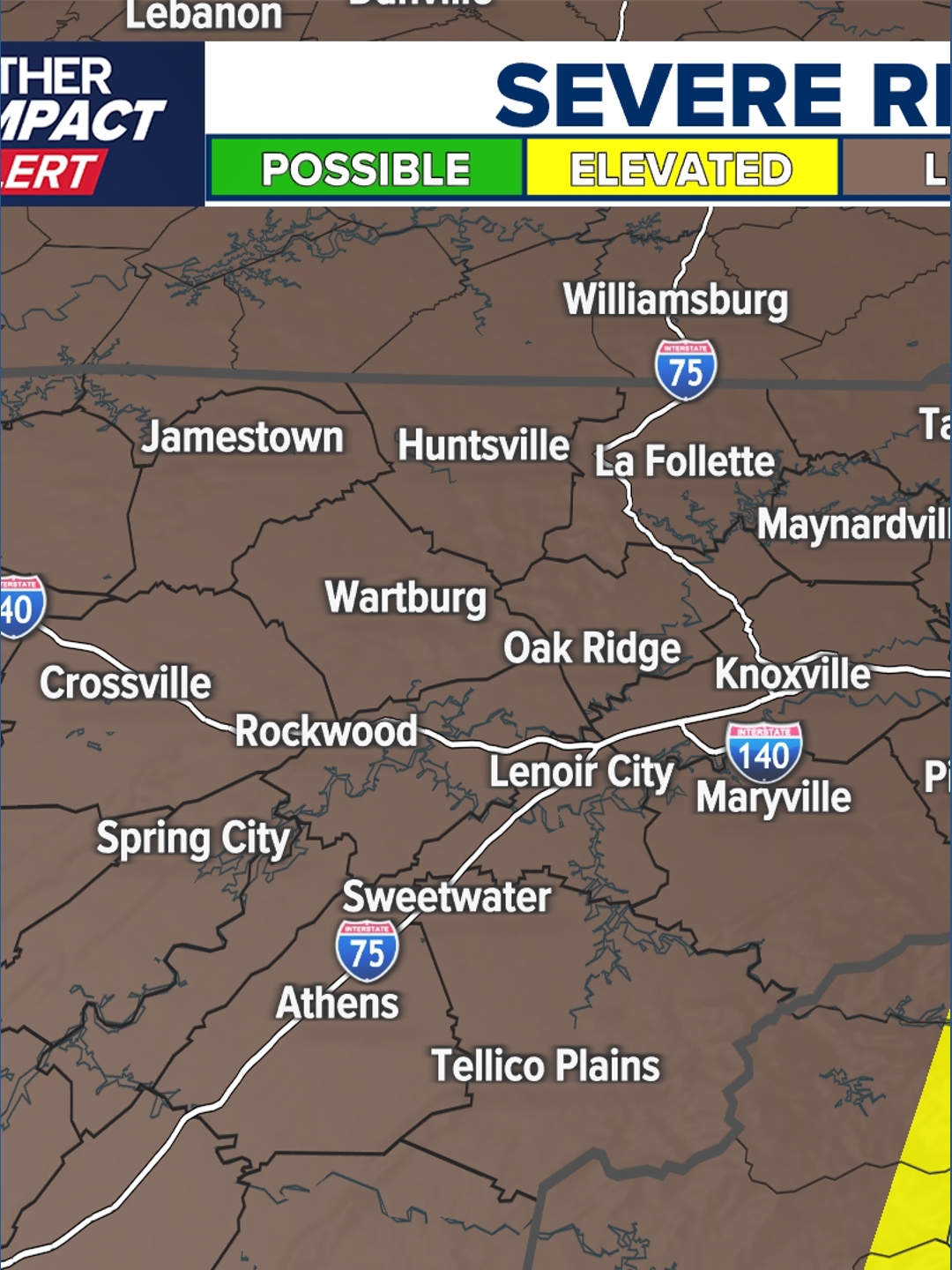 East Tennessee braces for severe storms Tuesday | wbir.com