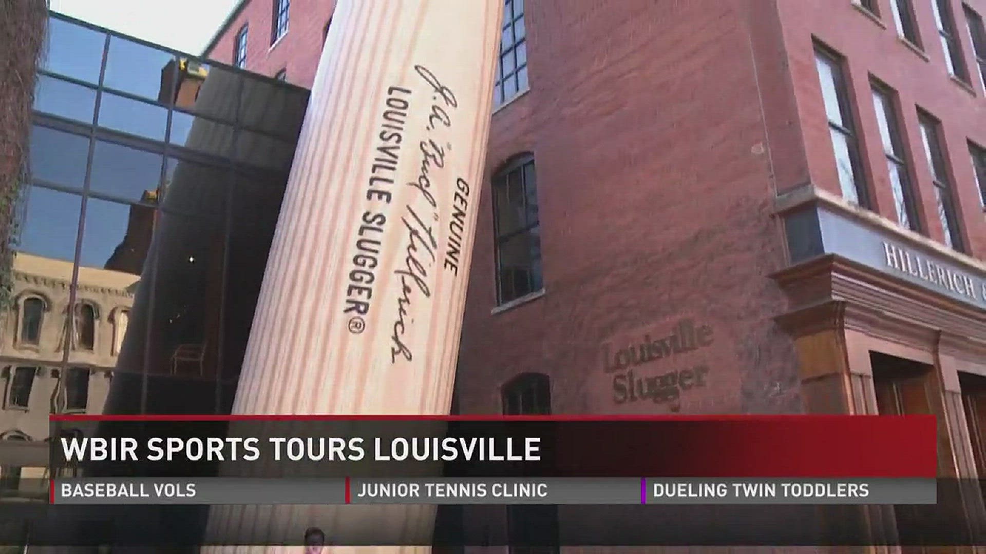 Half of the WBIR 10Sports team is in Louisville with the Lady Vols at the NCAA Tournament. After practice wrapped up on Sunday they took a little tour of some of Louisville's sports landmarks.