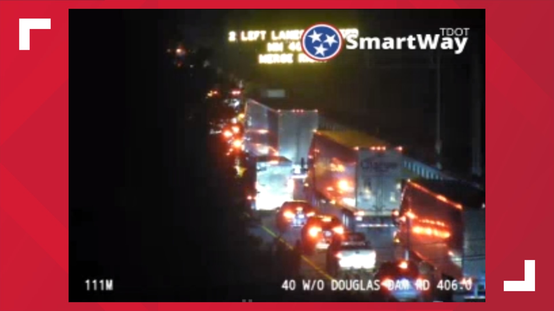 Sevierville Police Crash On I 40 East Before Sevierville Exit Closes