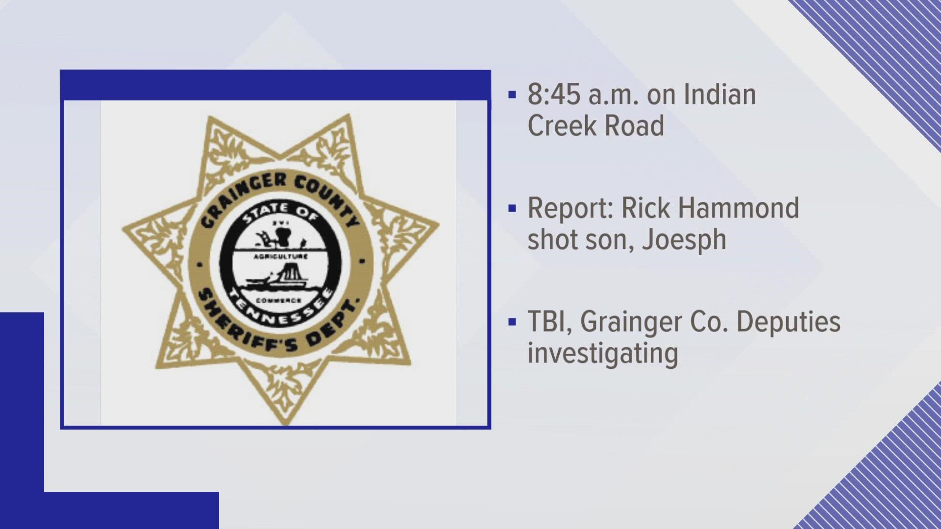 The Grainger County Sheriff's Office said at around 8:45 a.m. Thursday, they received a call from a man who said he had shot his son.