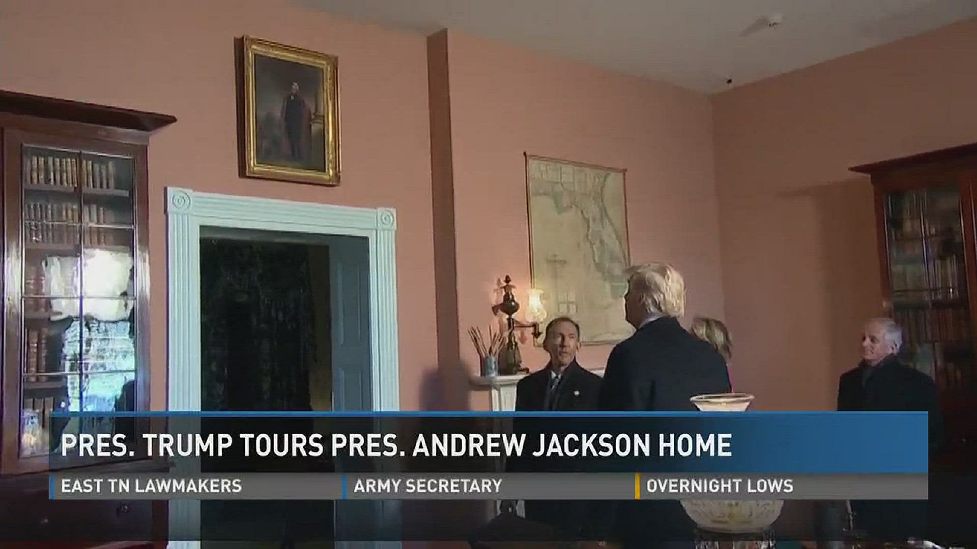 March 15, 2017: Before heading to a downtown Nashville rally, President Trump stopped at the historic home of President Andrew Jackson.