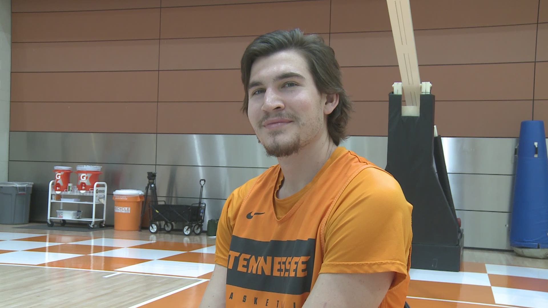 According the UT basketball media guide, John Fulkerson makes "questionable choices when it comes to hairstyle and facial hair." Fulkerson says that's just jealousy.