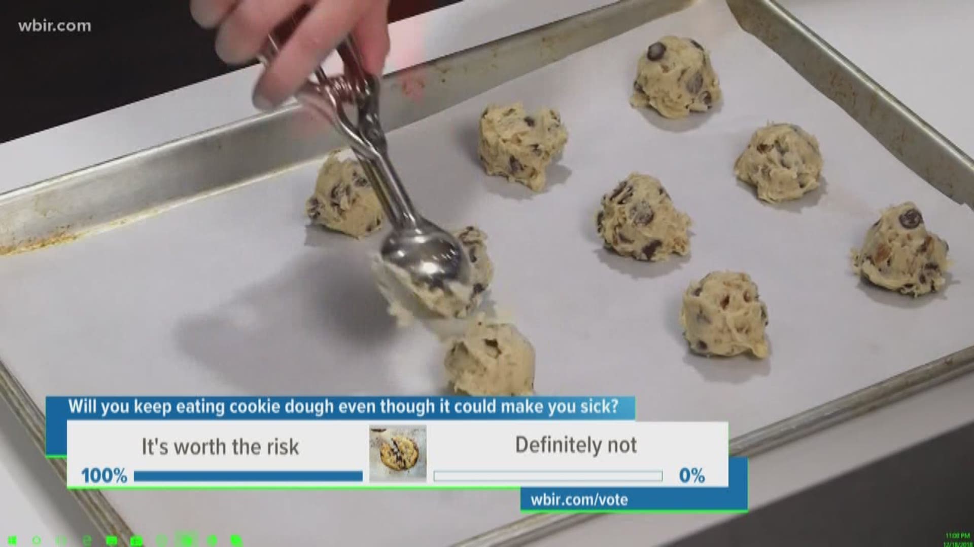 You might want to think twice before sneaking a piece of cookie dough while making cookies for Santa this year.
