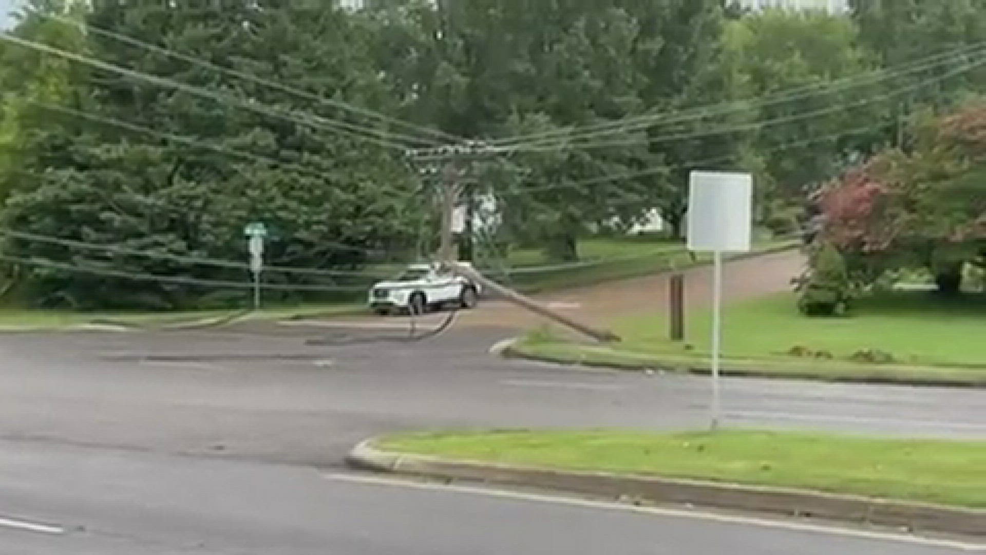 Broken Pole at Middlebrook Pike and Fox Lonas Road
Credit: Christopher Augustus