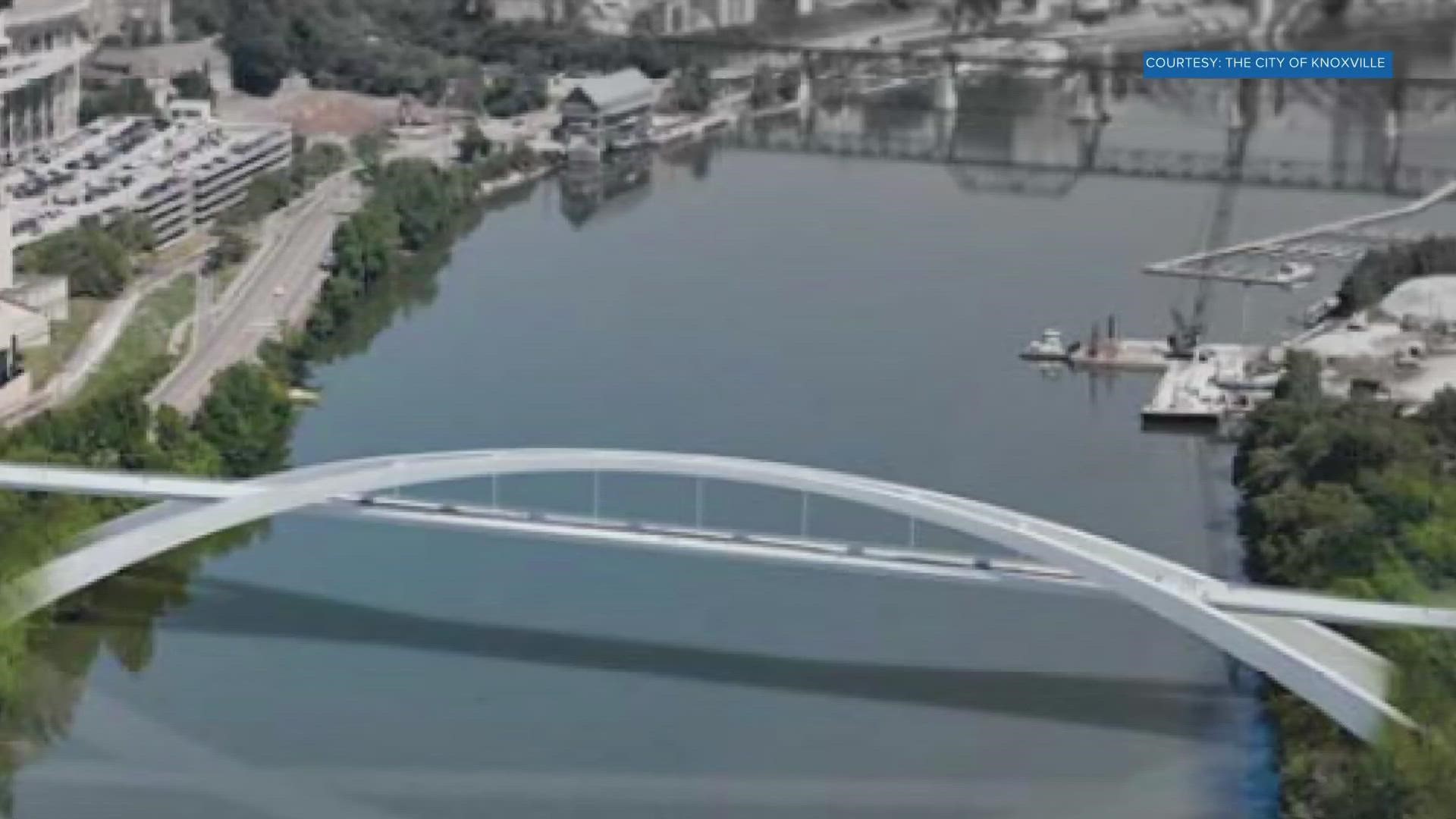 Knoxville City Council will vote on a grant to help build a new bridge for walkers and bikers across the Tennessee River.