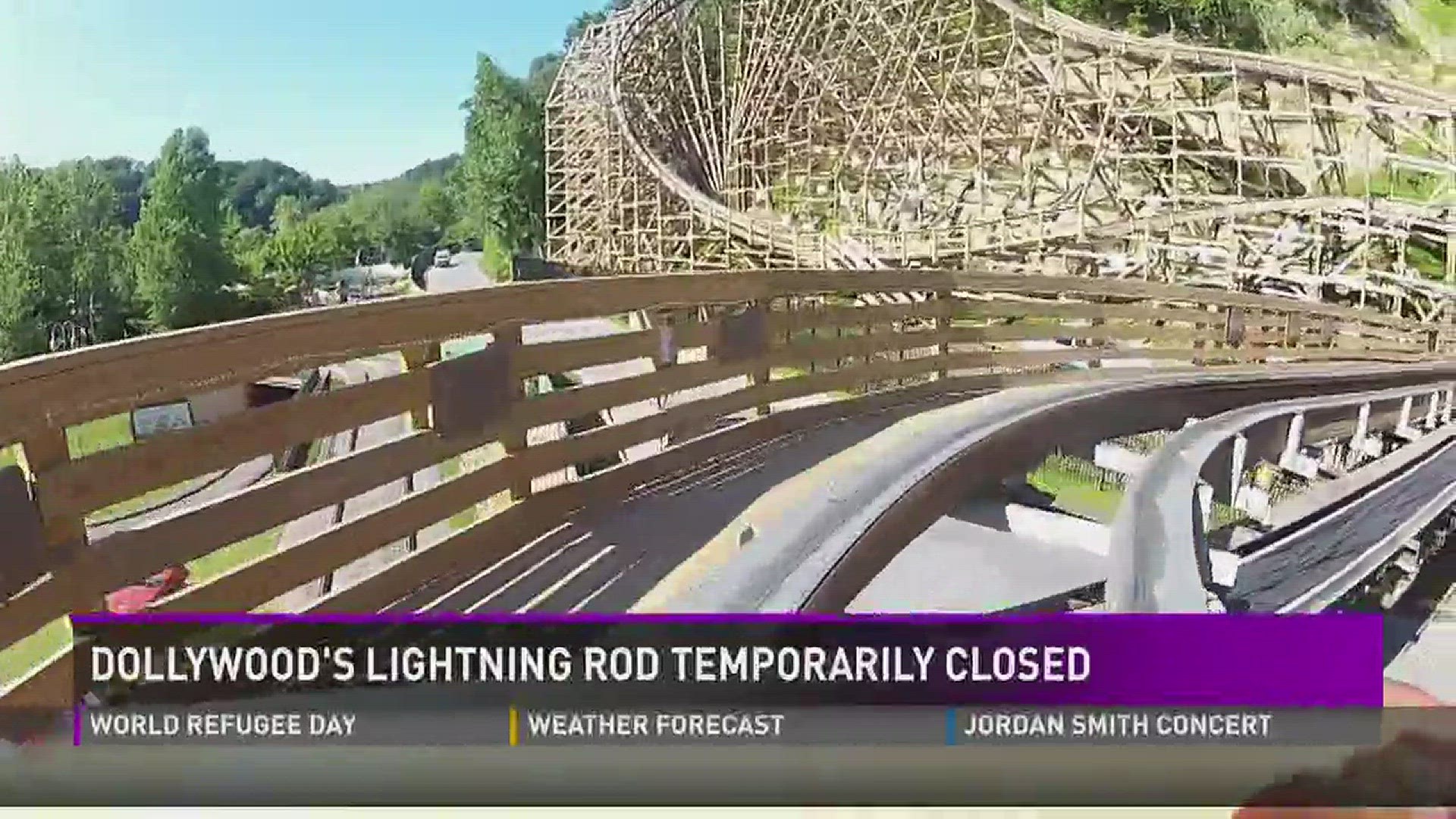 Dollywood's Lightning Rod temporarily closed