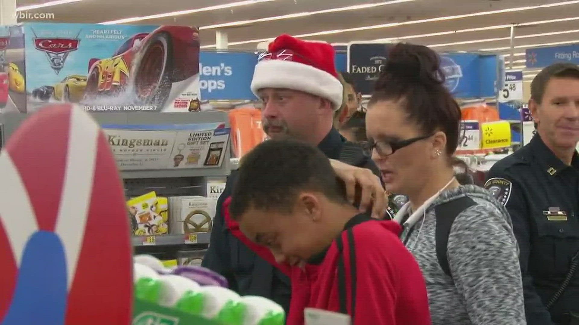 Knoxville's Faternal Order of Police organized the Shop with a Cop allowing kids to pair up with officers to pick out Christmas gifts. (11 p.m. 12-13-17)