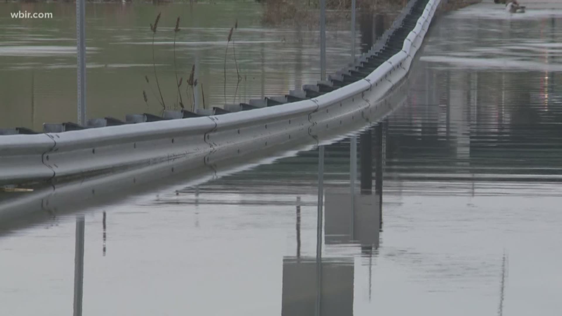 Flood waters will keep Northshore Drive by Town Center closed for several weeks.