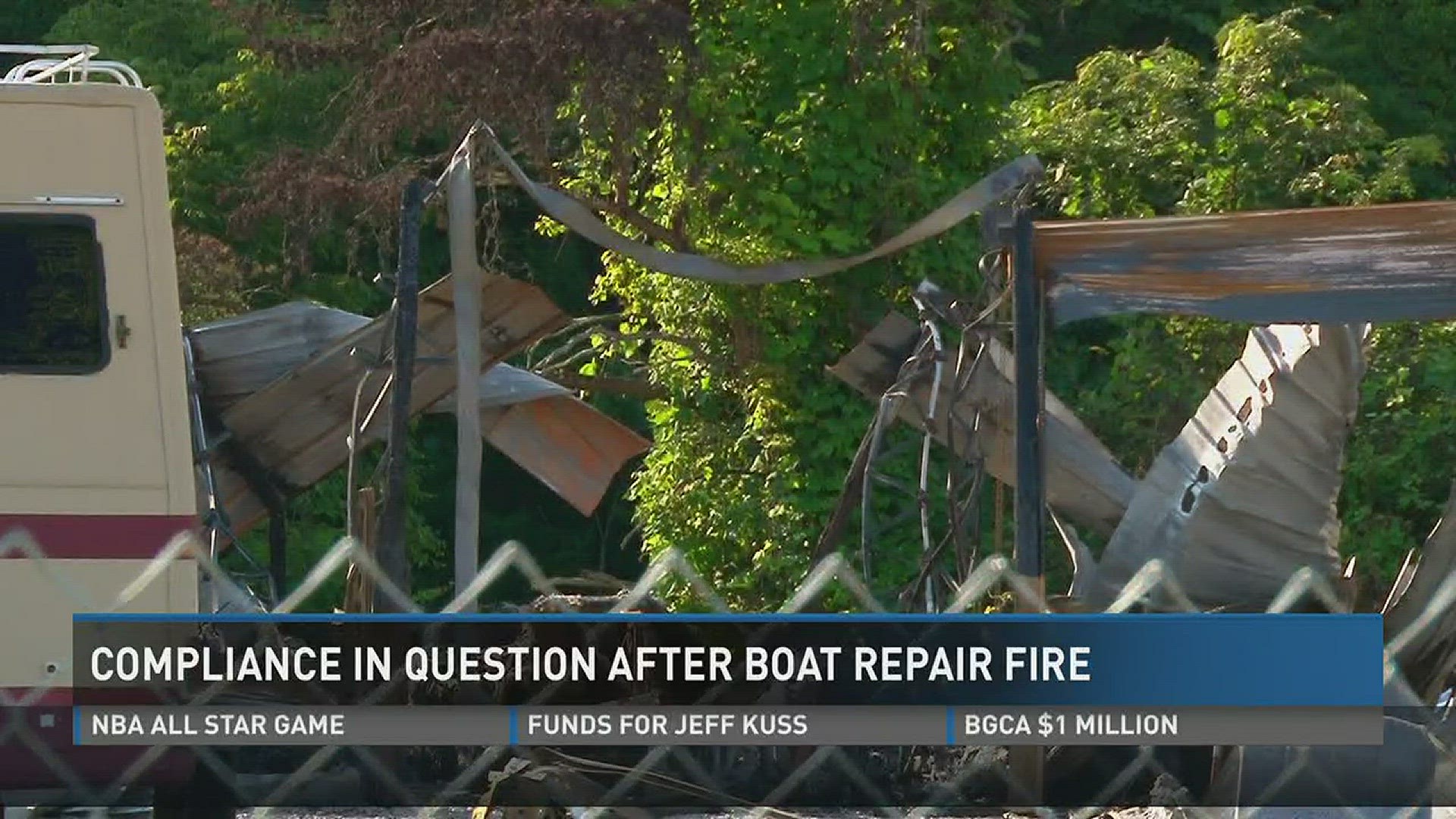 After a Louisville boat repair shop fire in June, the shop owner may face a lawsuit for failing to comply with code and lacking permits. July 21, 2016.