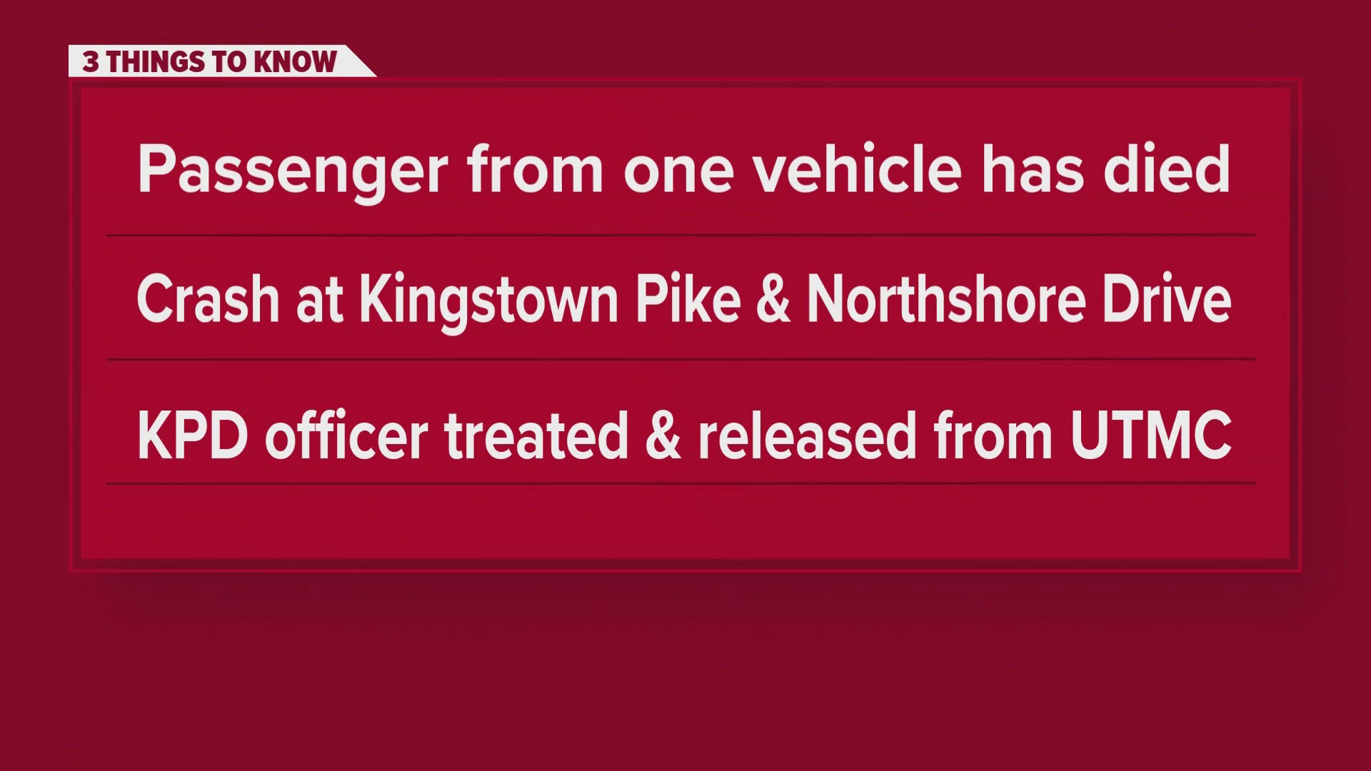 KPD: One dead, another critically injured after crash involving police ...