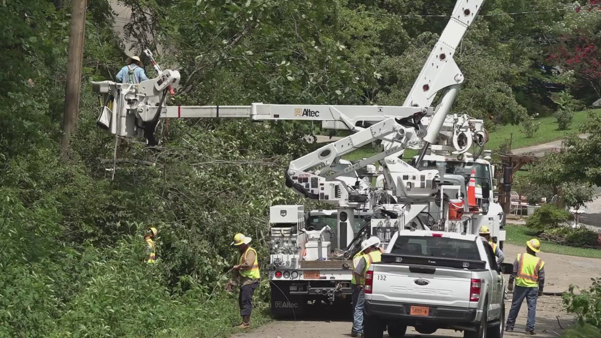 Knoxville Utilities Board said at its peak, over 57,000 homes were without power.