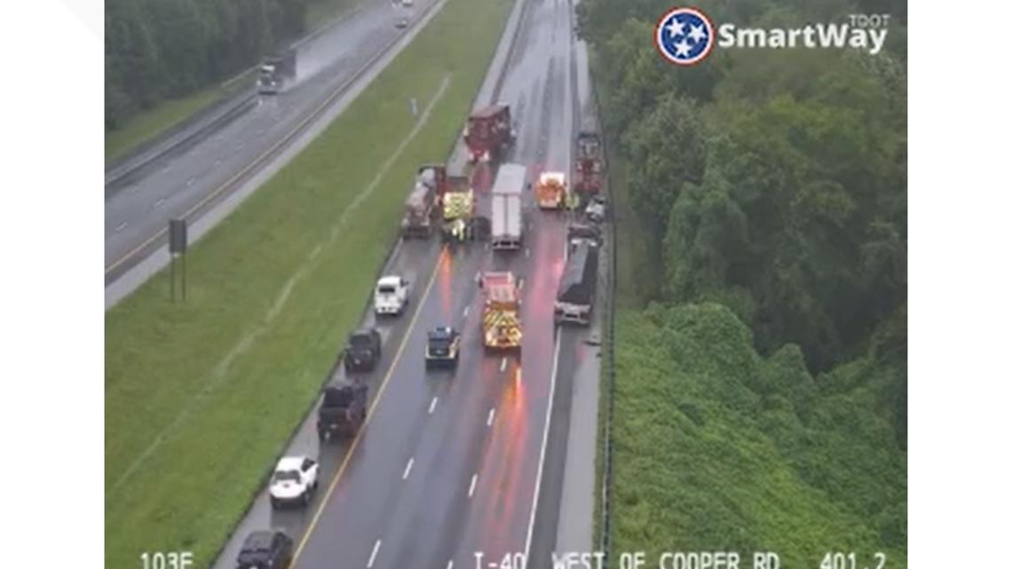 Crash blocks most lanes on Eastbound I-40 in East Knox County | wbir.com