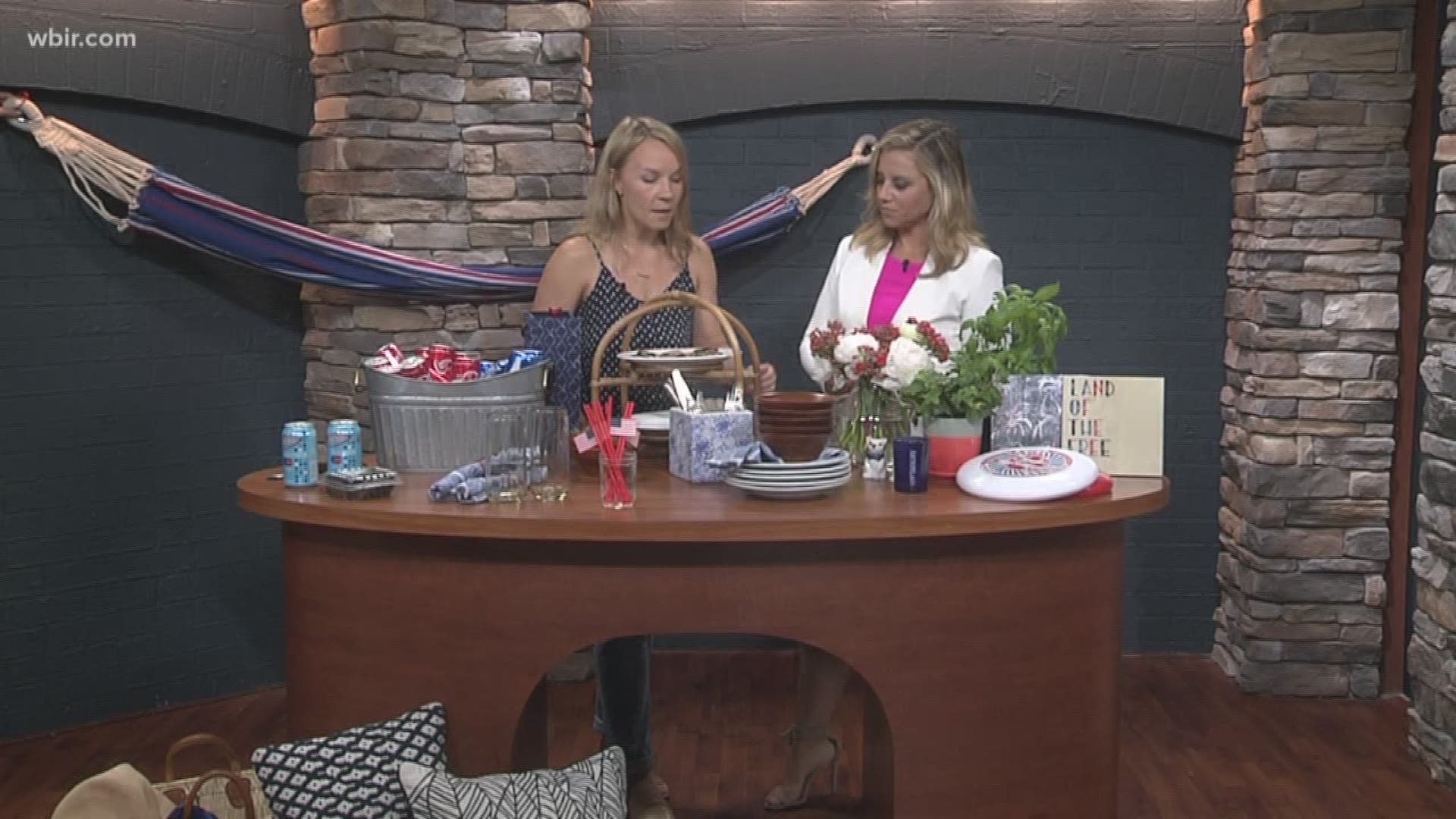 Brooke Phillips has tips on how to host a festive Forth of July party with common household items.