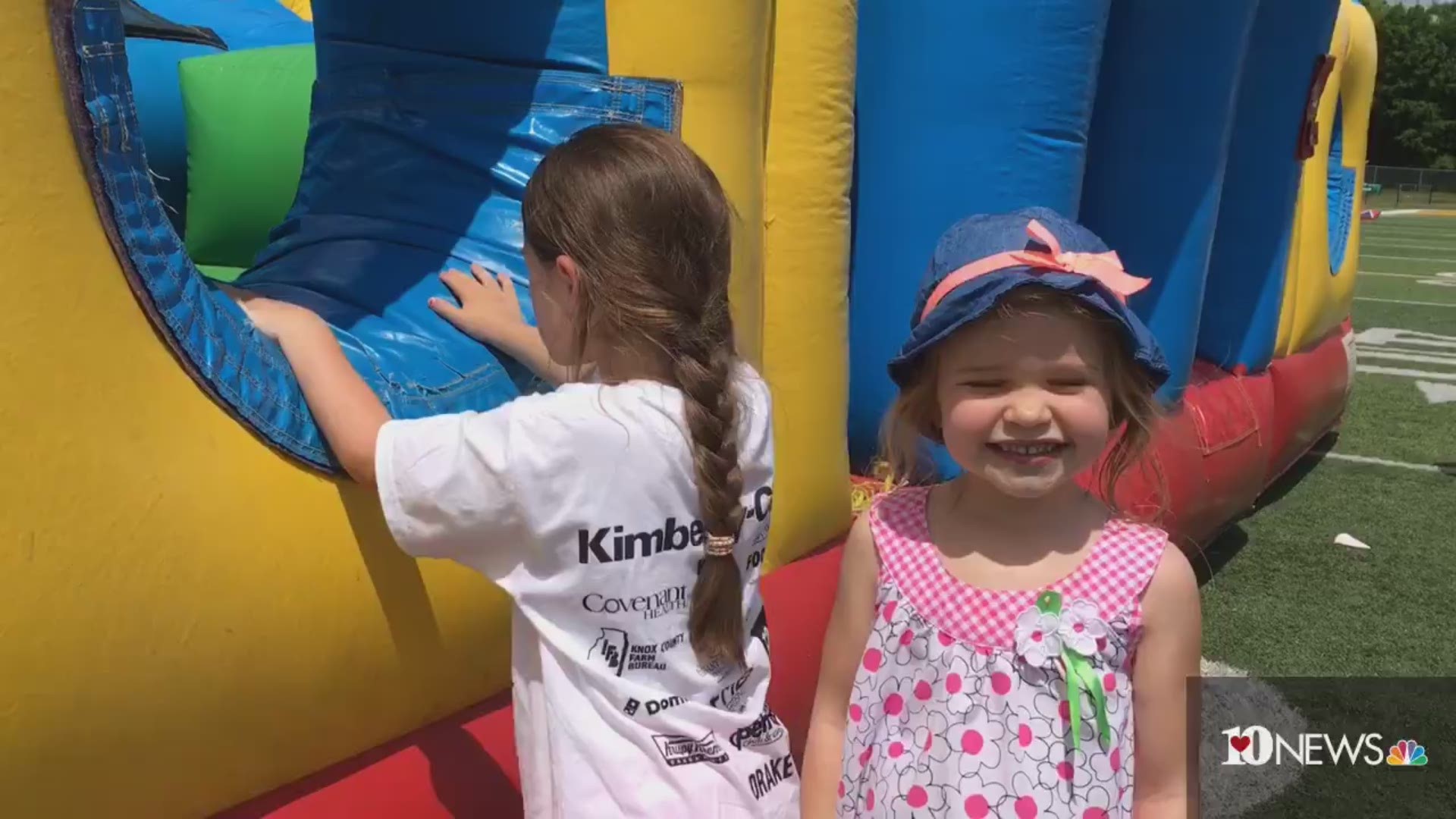 The family-friendly event brought in dozens of kids to enjoy a bit of Sunday fun at Knoxville Catholic High School.