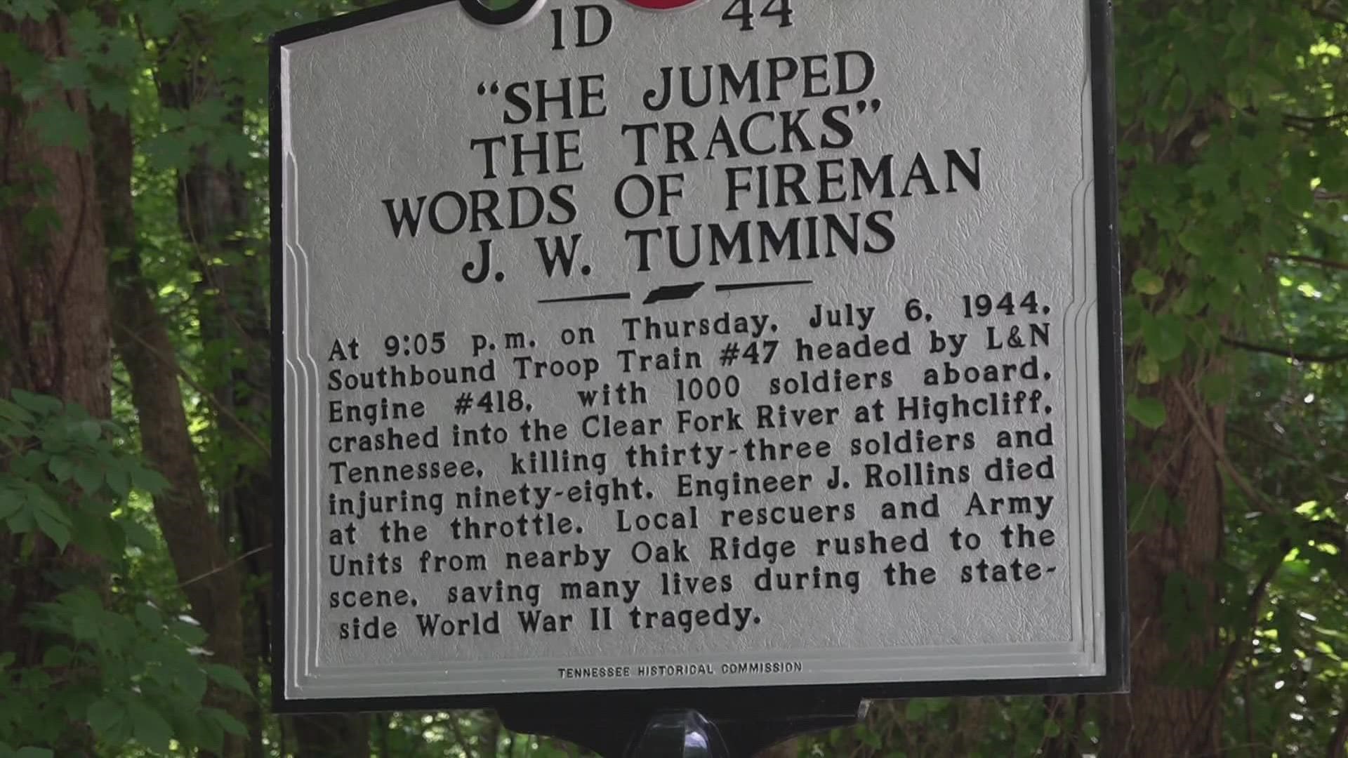 The Tennessee Historical Commission dedicated the new marker exactly 78 years after the tragedy.