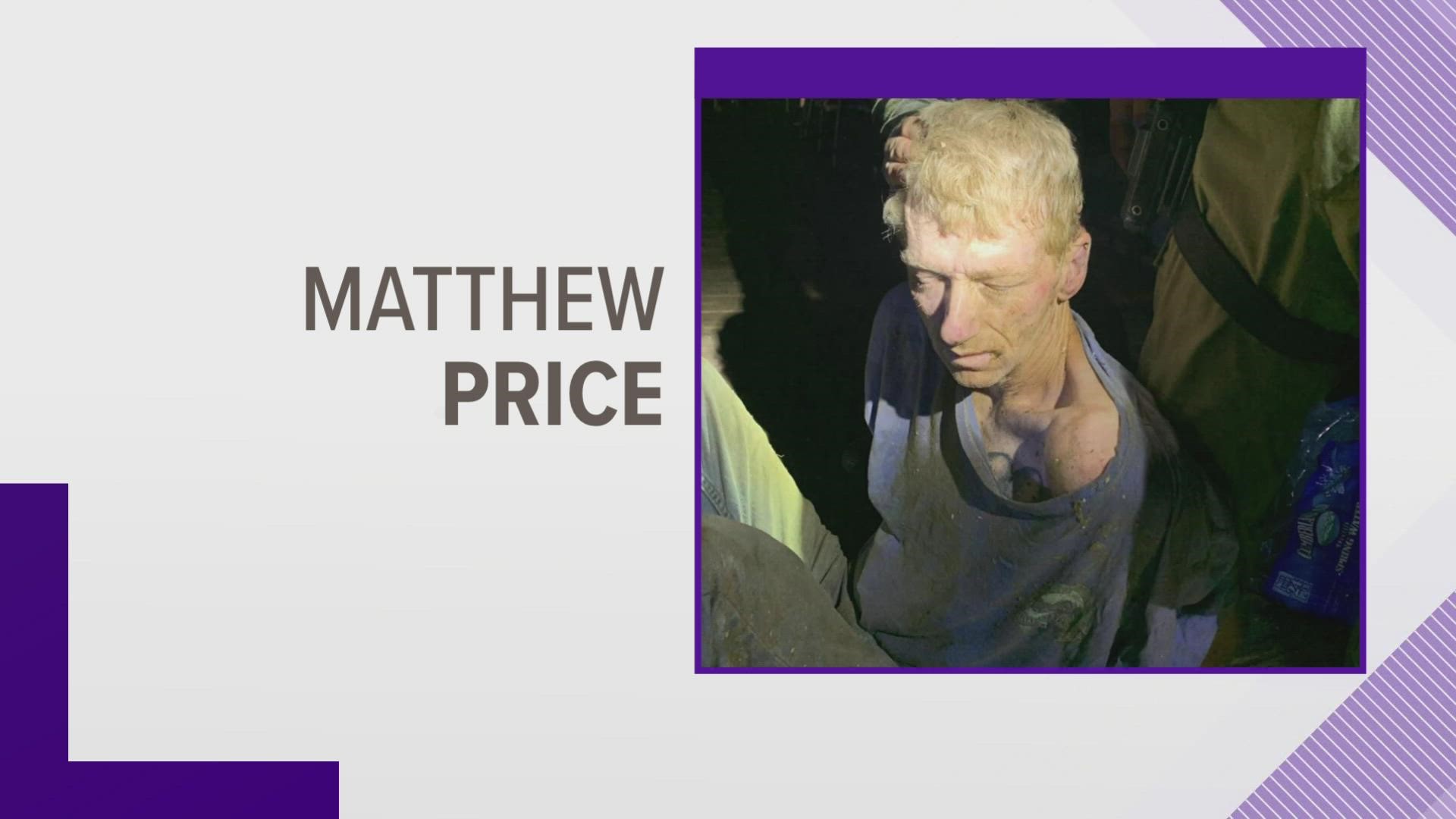 The sheriff's office says deputies took Matthew Price into custody after a long standoff in the Cumberland Gap area.
