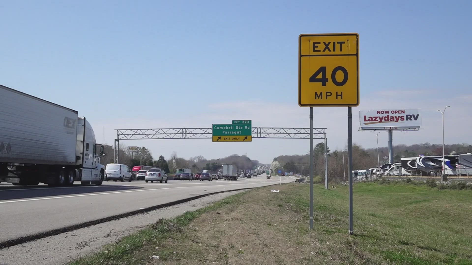 The improvements will cost around $100 million and are meant to ease congestion, according to TDOT.