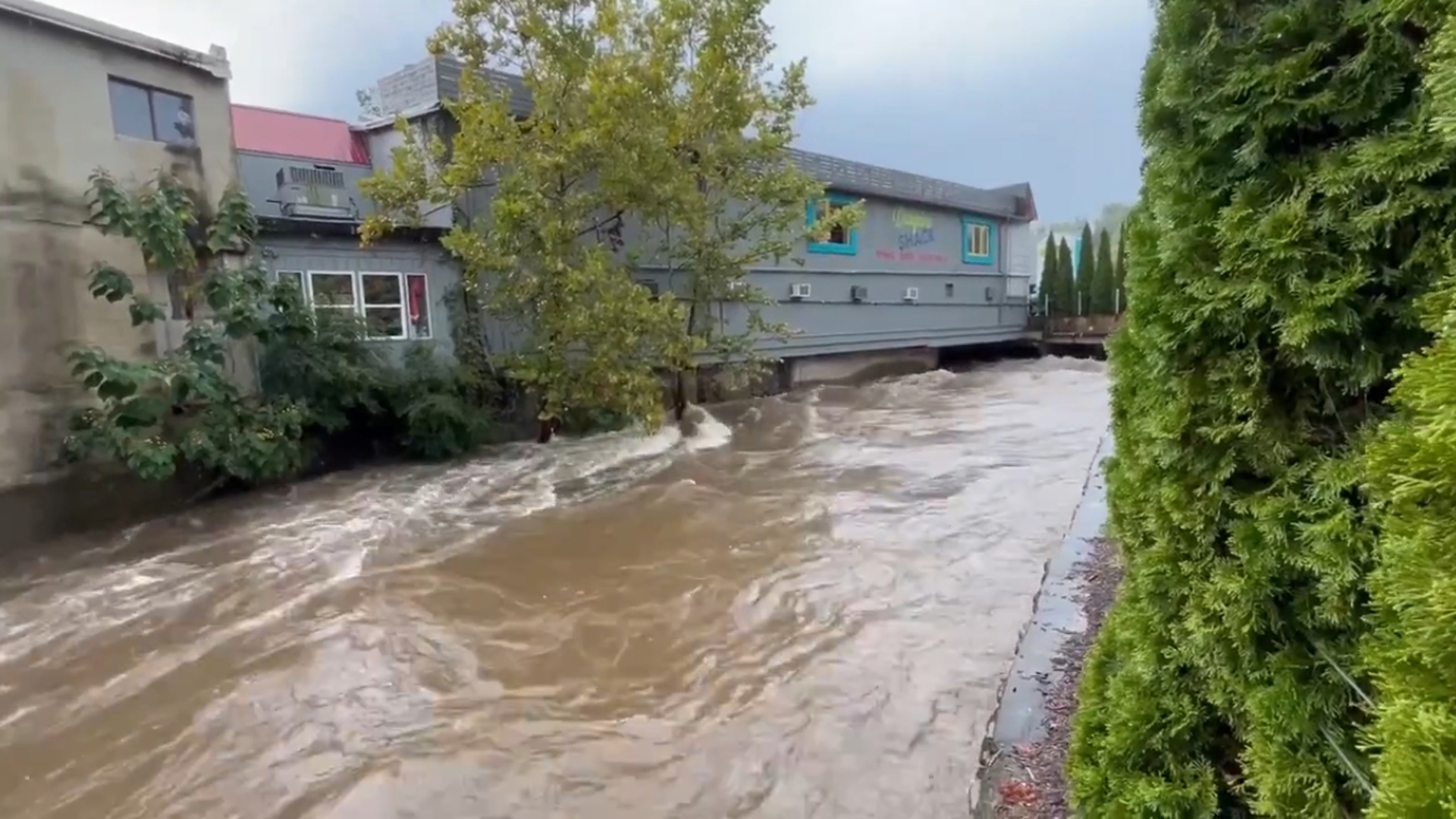 A Flash Flood Warning was issued for Sevier and Cocke counties until 2 p.m. on Friday.  (Video: Tom Satkowiak, TVA)