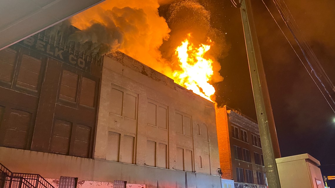Fire at Morristown's historic Parks-Belk Building collapses roof and several floors, no injuries reported - Vimarsana News
