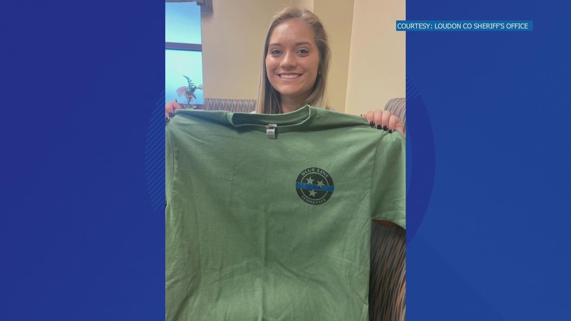 Daughter of fallen Loudon Co. sergeant selling shirts to help Anderson Co. reserve deputies