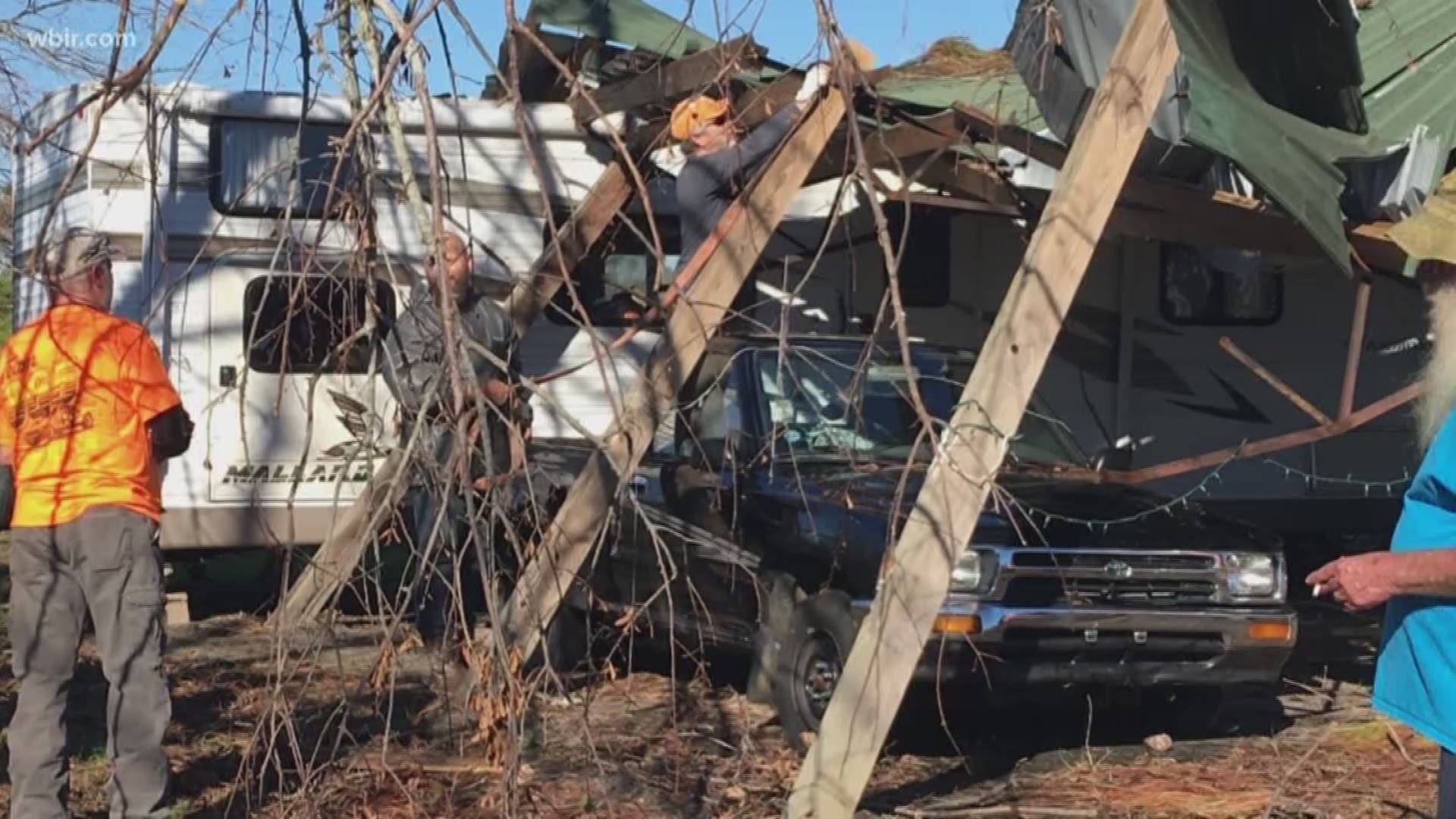 A group of 16 men from East Tennessee, called the 865 Vols, traveled to Mexico City Beach to help homeowners clean up the debris left over from Hurricane Michael.
