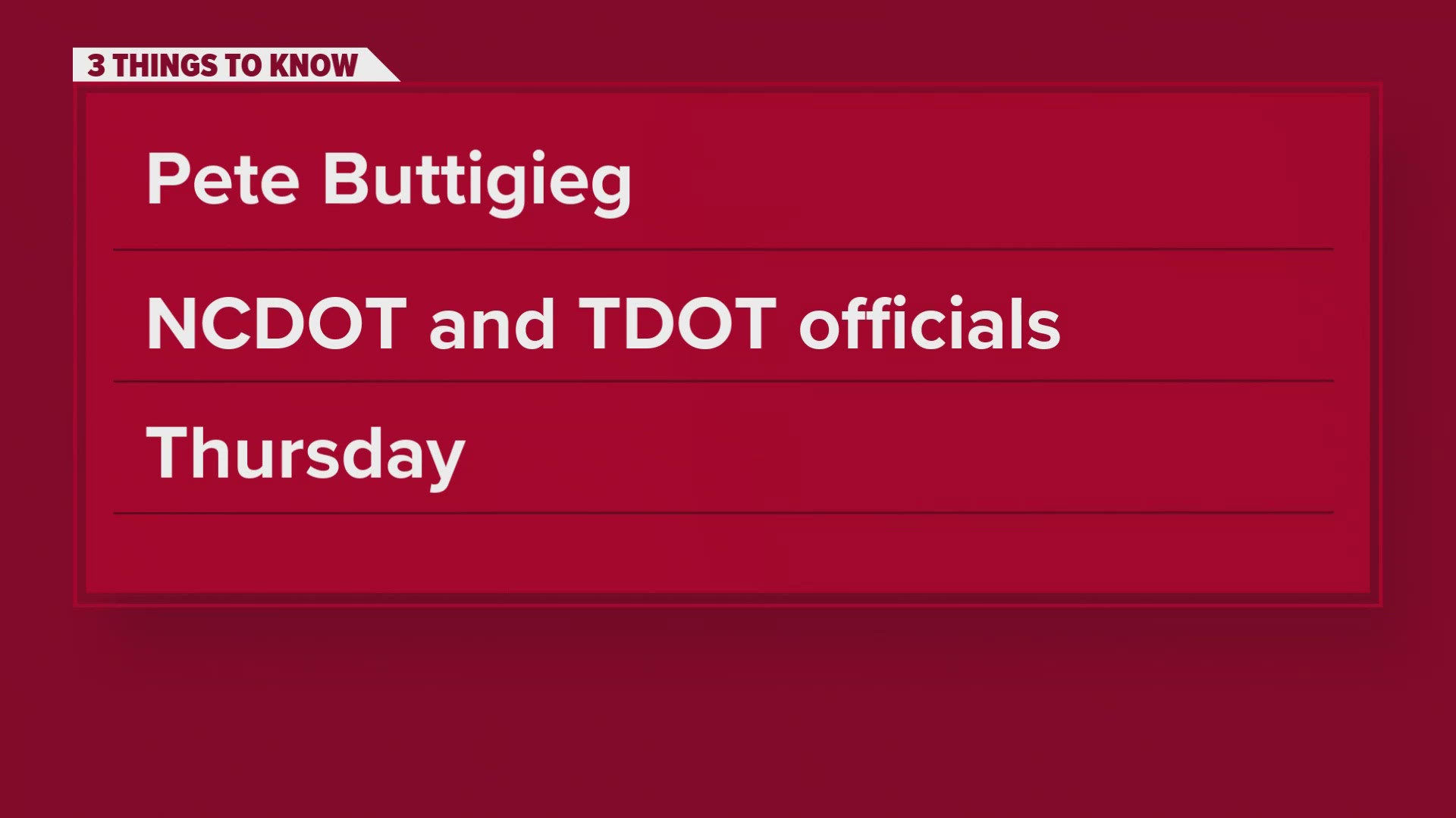 Buttigieg will join TDOT officials on Thursday to check how federal agencies are supporting road rebuilding and infrastructure recovery after Helene.