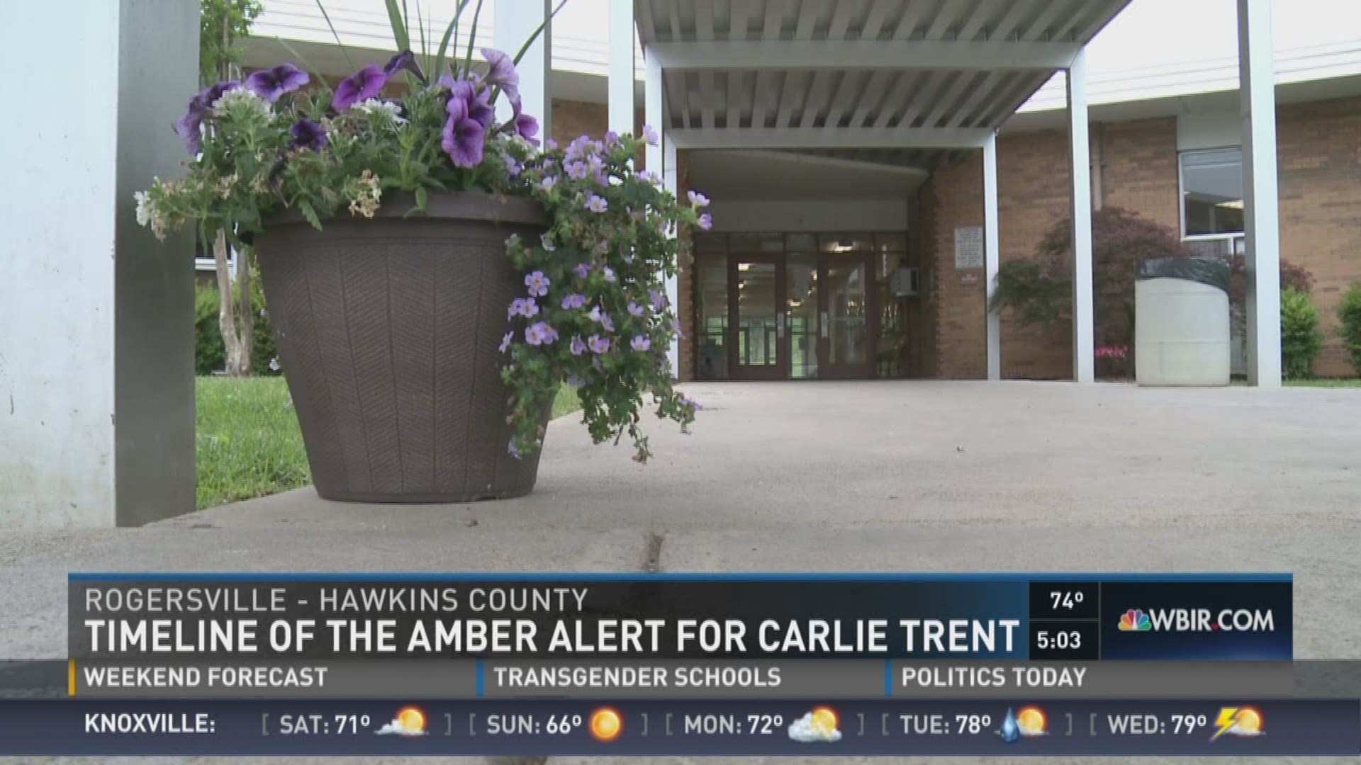 May 13, 2016 at 5 p.m. 10News reporter Madison Wade explains how Rogersville is reacting after Carlie Trent was found safe, and 10News anchor Beth Haynes gives us a timeline of the Amber Alert that brought her home.