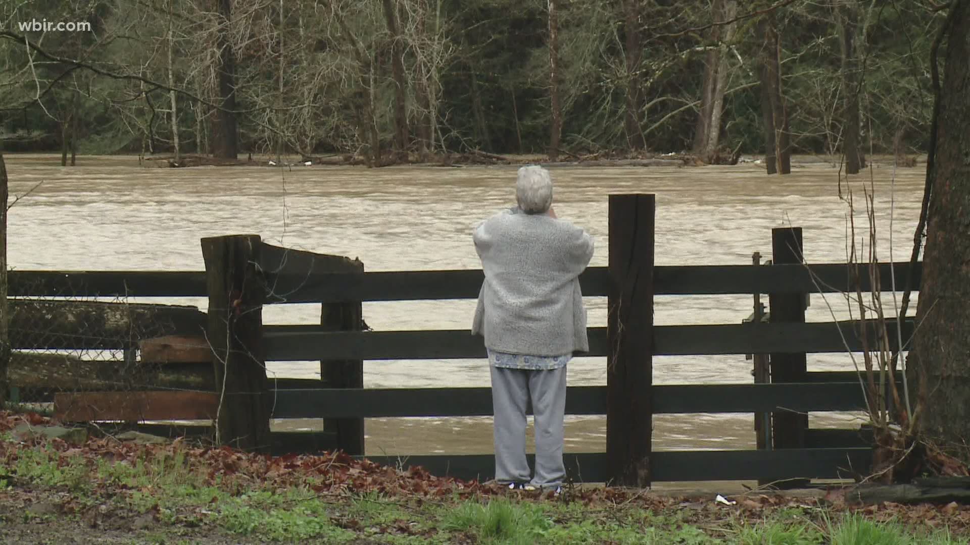 Destructive floods hit across the region Sunday, but one of the hardest-hit areas was Campbell County near LaFollette.
