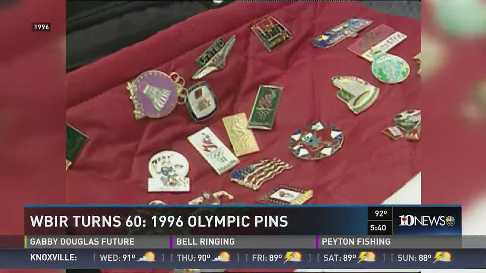 To celebrate WBIR's 60th Anniversary, we take a look back on the 1996 Olympic Games.