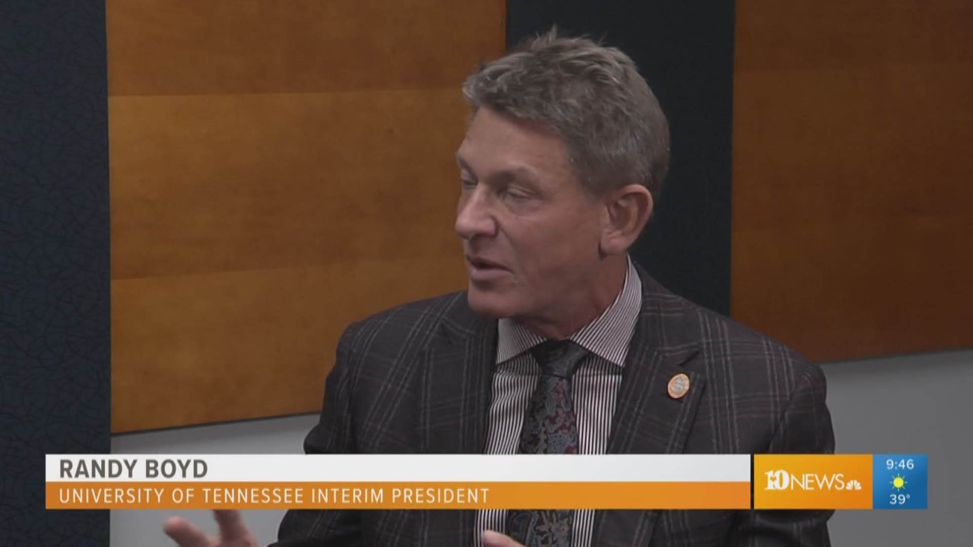 Interim UT President Randy Boyd talks about his interest in remaining on the job, goals.