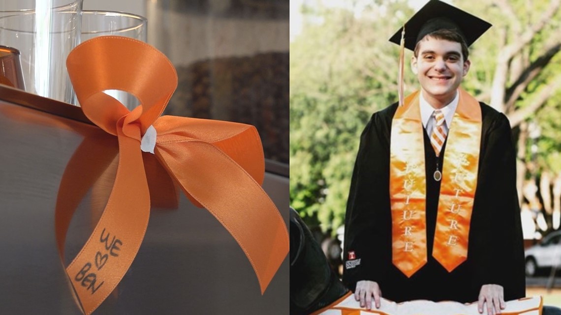 Treetop Coffee Shop hands out orange ribbons to honor Ben Kredich