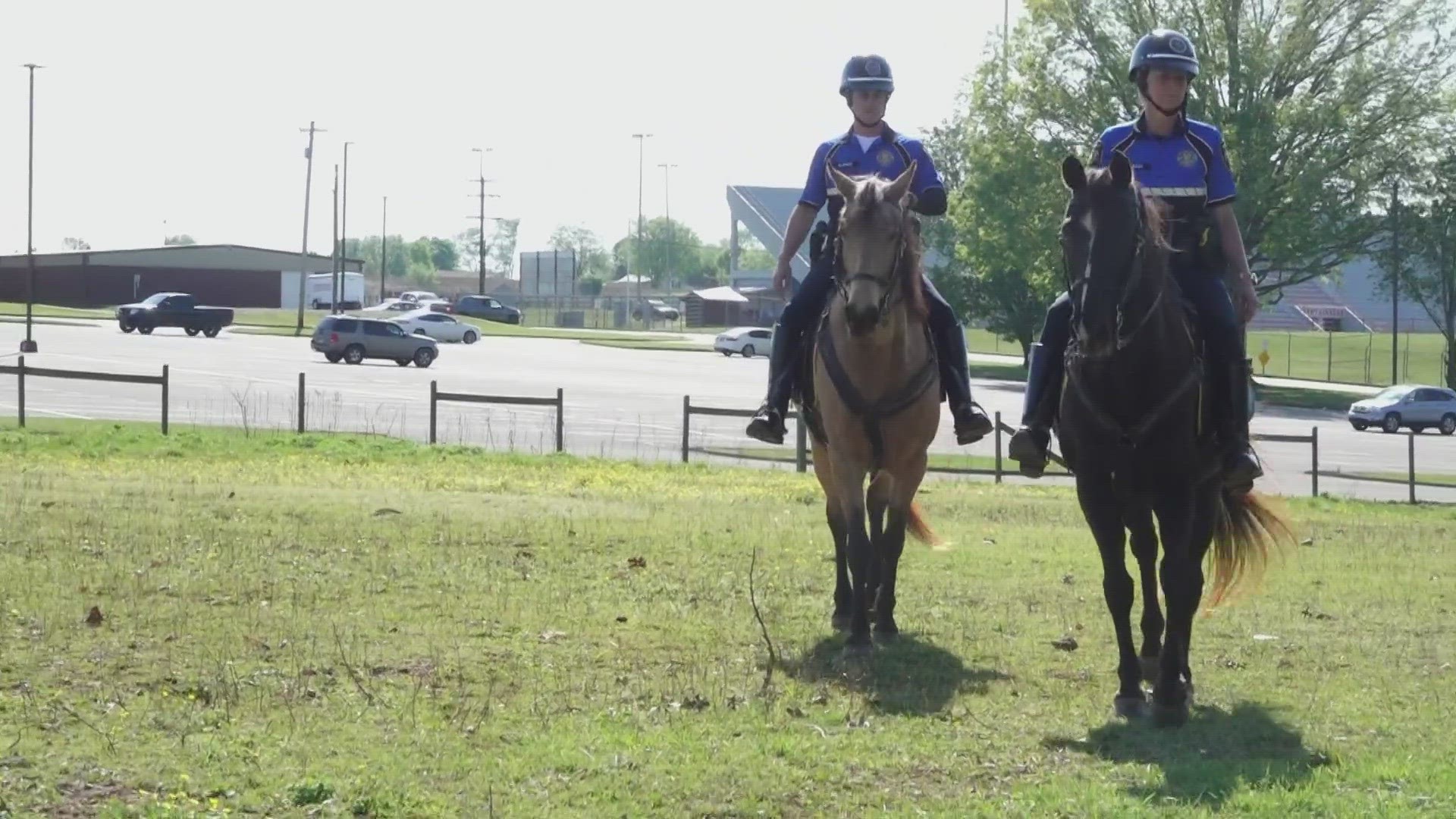 The unit is made up of two teams — each a deputy paired with a horse.