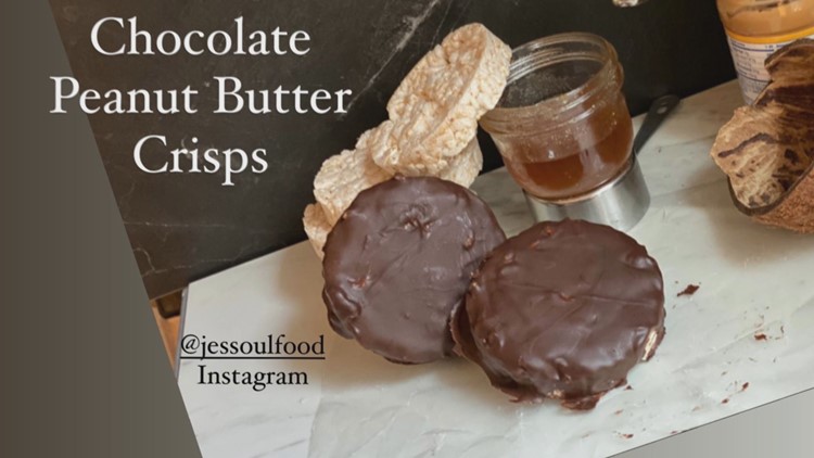 Chocolate peanut butter crisps