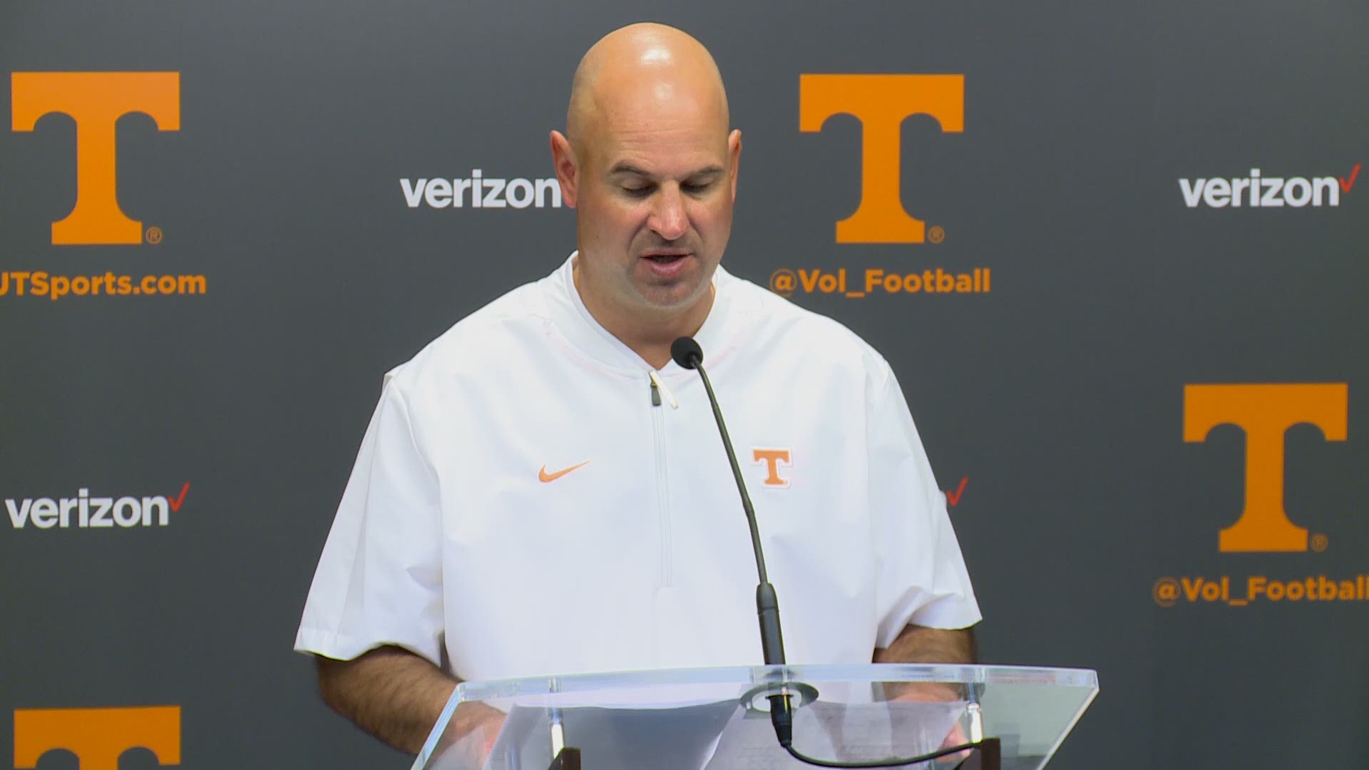 Jeremy Pruitt speaks candidly about the game against Alabama being too big for some of his players.