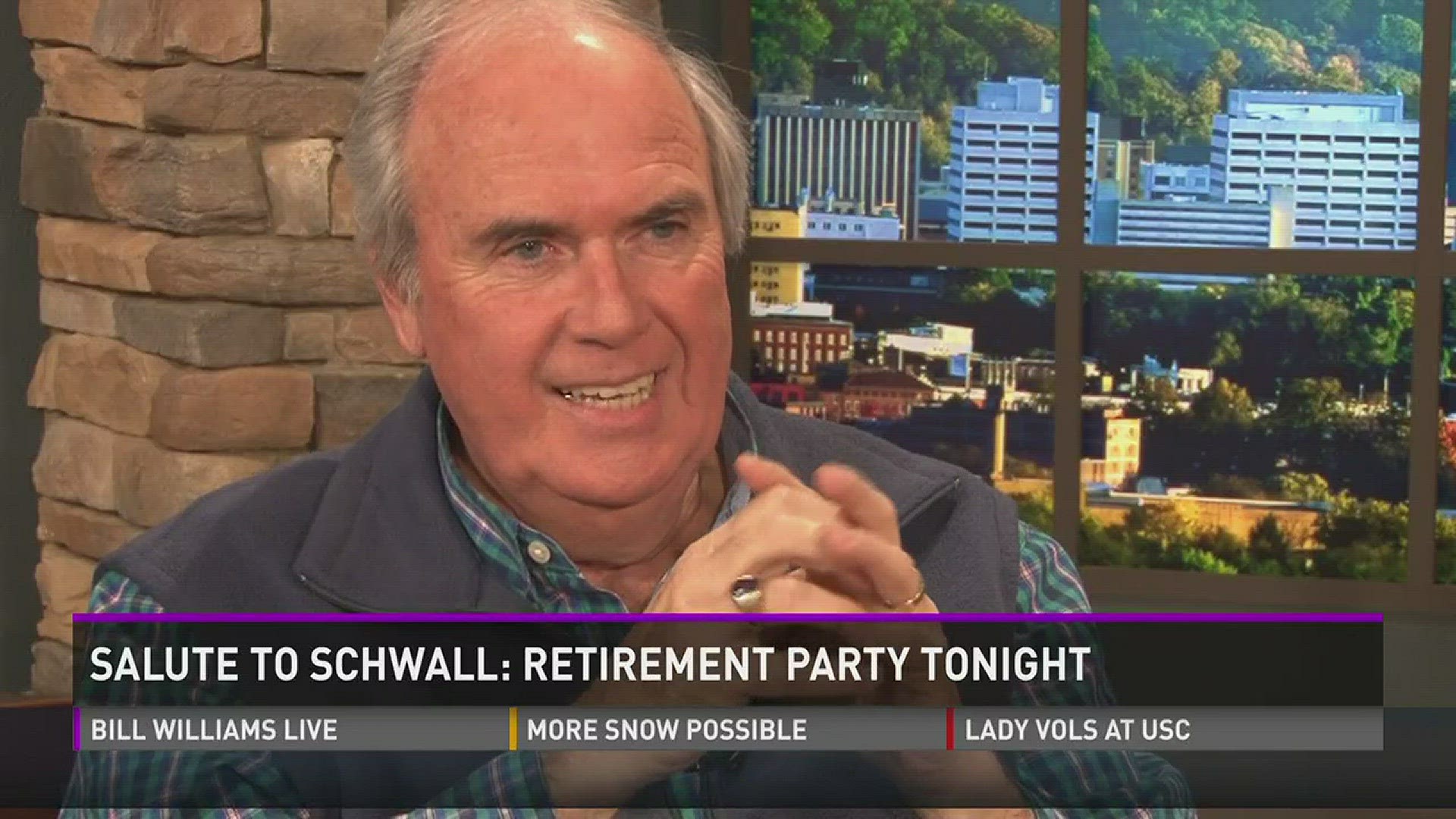 Russell previews Ken Schwall's retirement party at the Tennessee Theatre. Mon. 2-23-2015