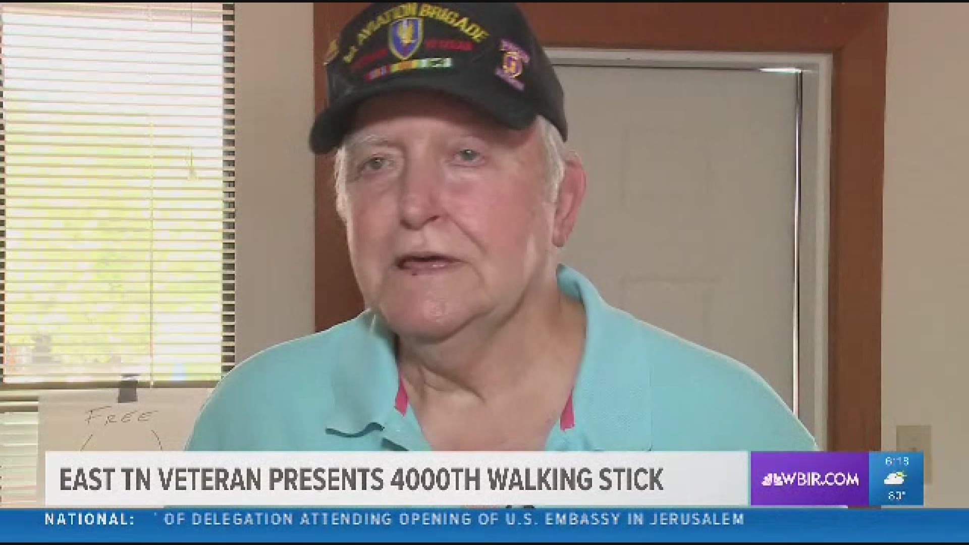 Johnny Whitehead's younger brother, Larry, died during the Vietnam War. He got two walking sticks from Steve Newman, another veteran, who turned his carving hobby into a regular tribute to East Tennessee veterans.