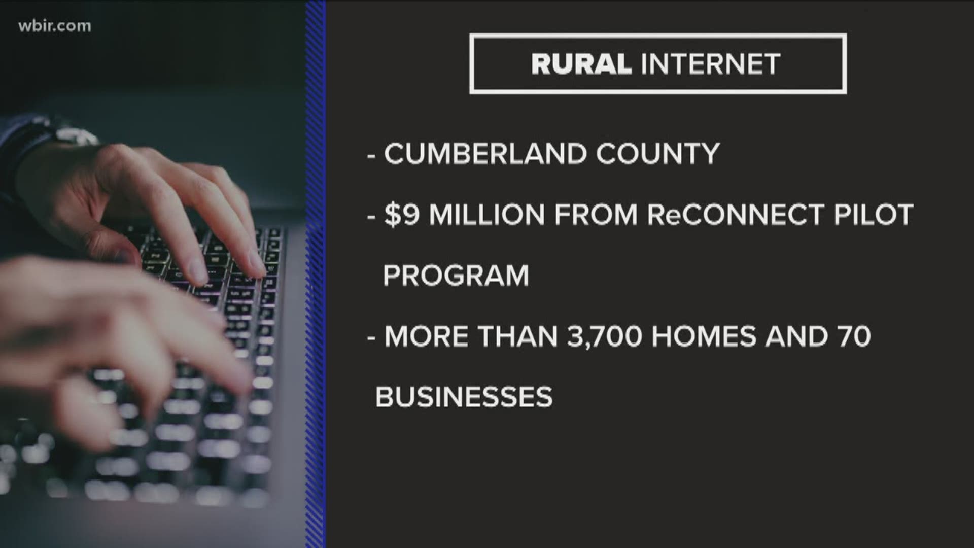 Cumberland County is one of 10 rural counties in the state part of a new high speed broadband project.