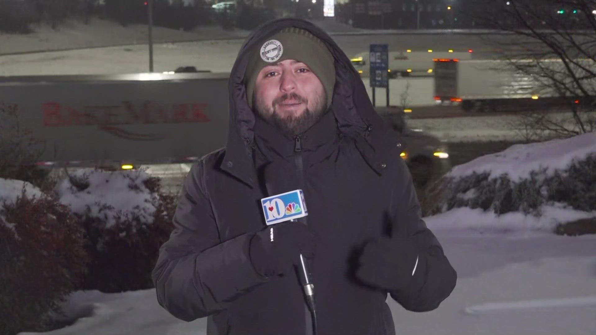 10News reporter Aaron Velasquez is in Sevier County with the current road conditions.