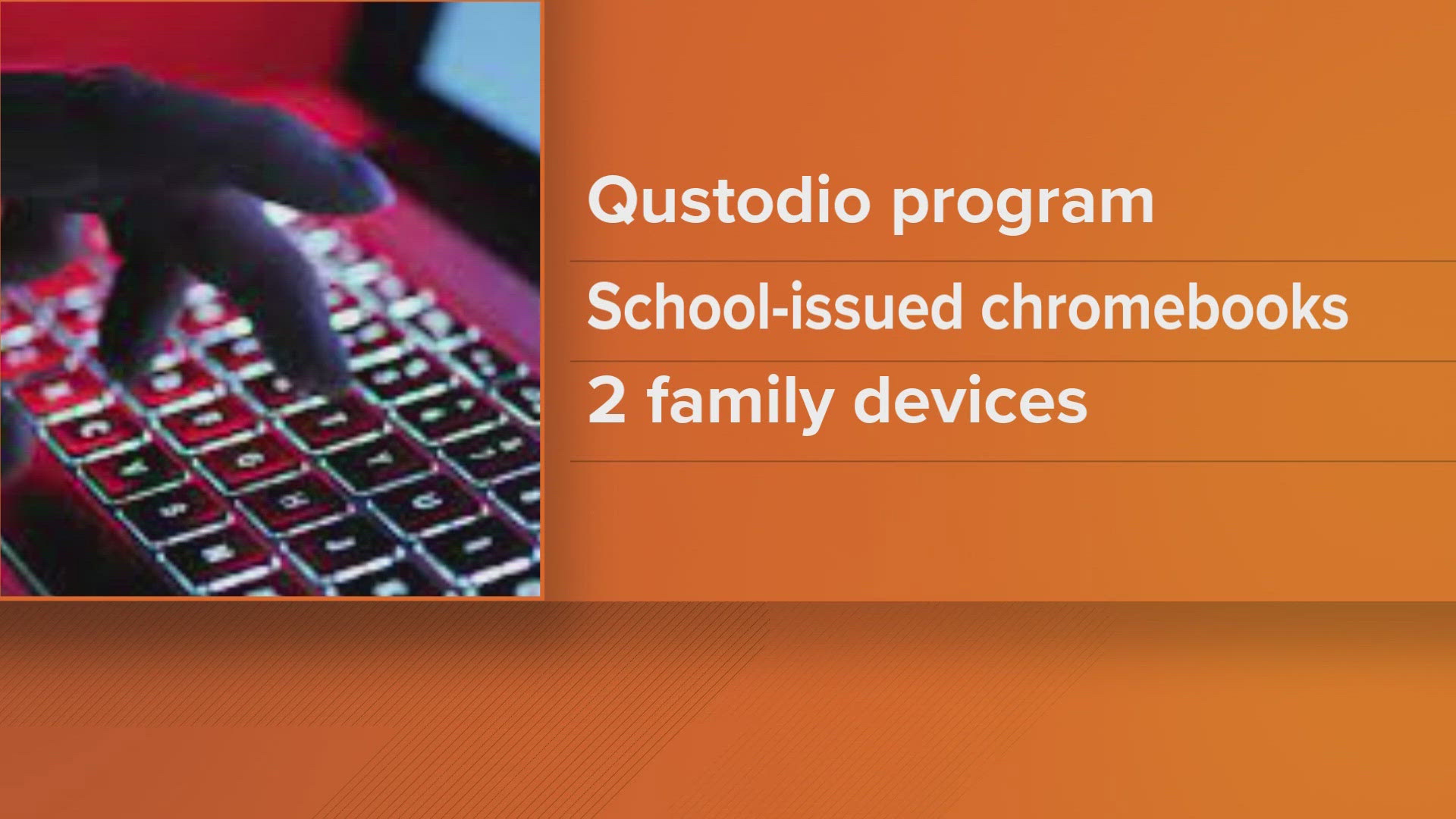 The Qustodio program provides families additional visibility regarding their child's activity on a school device.