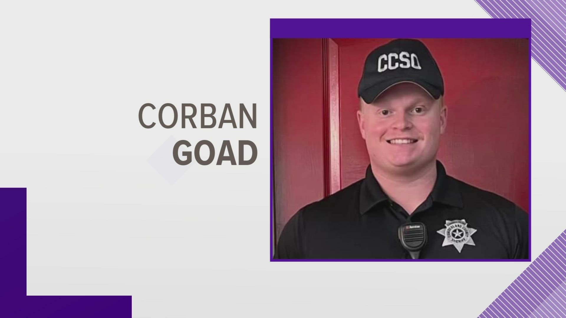 Corban Goad was 21 years old and a deputy with the corrections division. The Sheriff's Office said he was off duty during the crash.