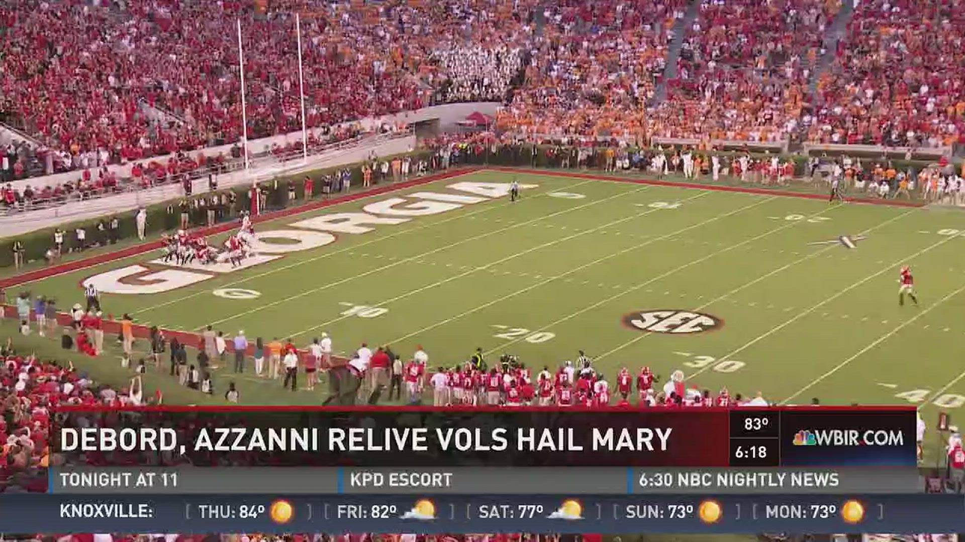 Vols assistants Mike DeBord and Zach Azzanni explain what happened on Tennessee's Hail Mary.