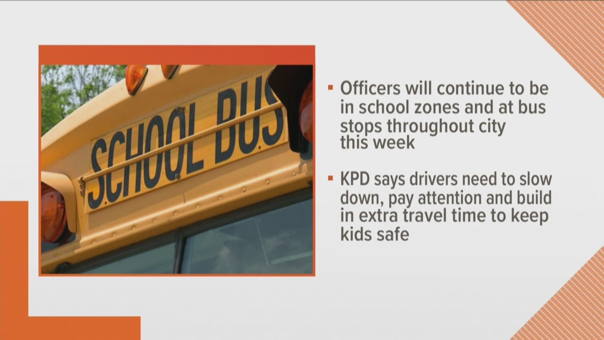 Knoxville police officers issued 469 citations in school zones during the first week of school.