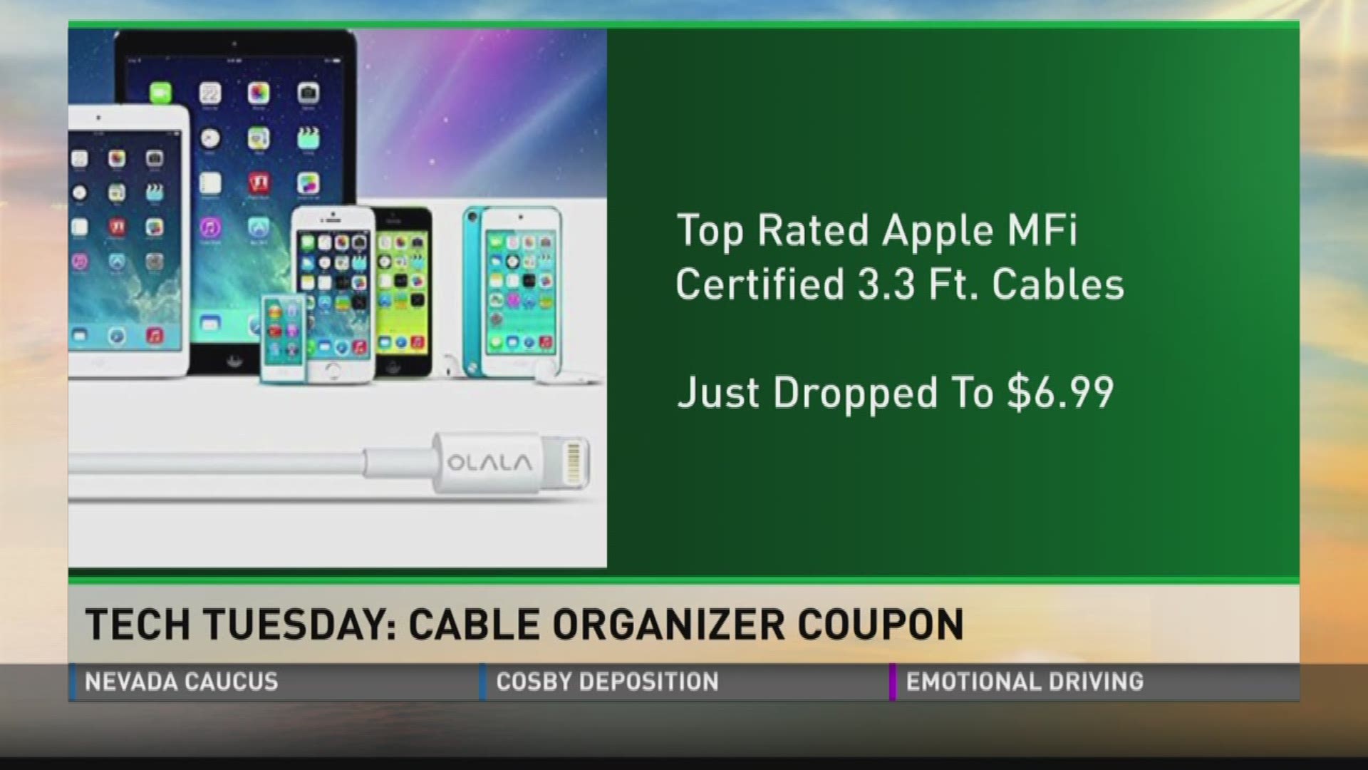 Money man Matt Granite shows how to save money on Apple and Android cables to charge your devices.