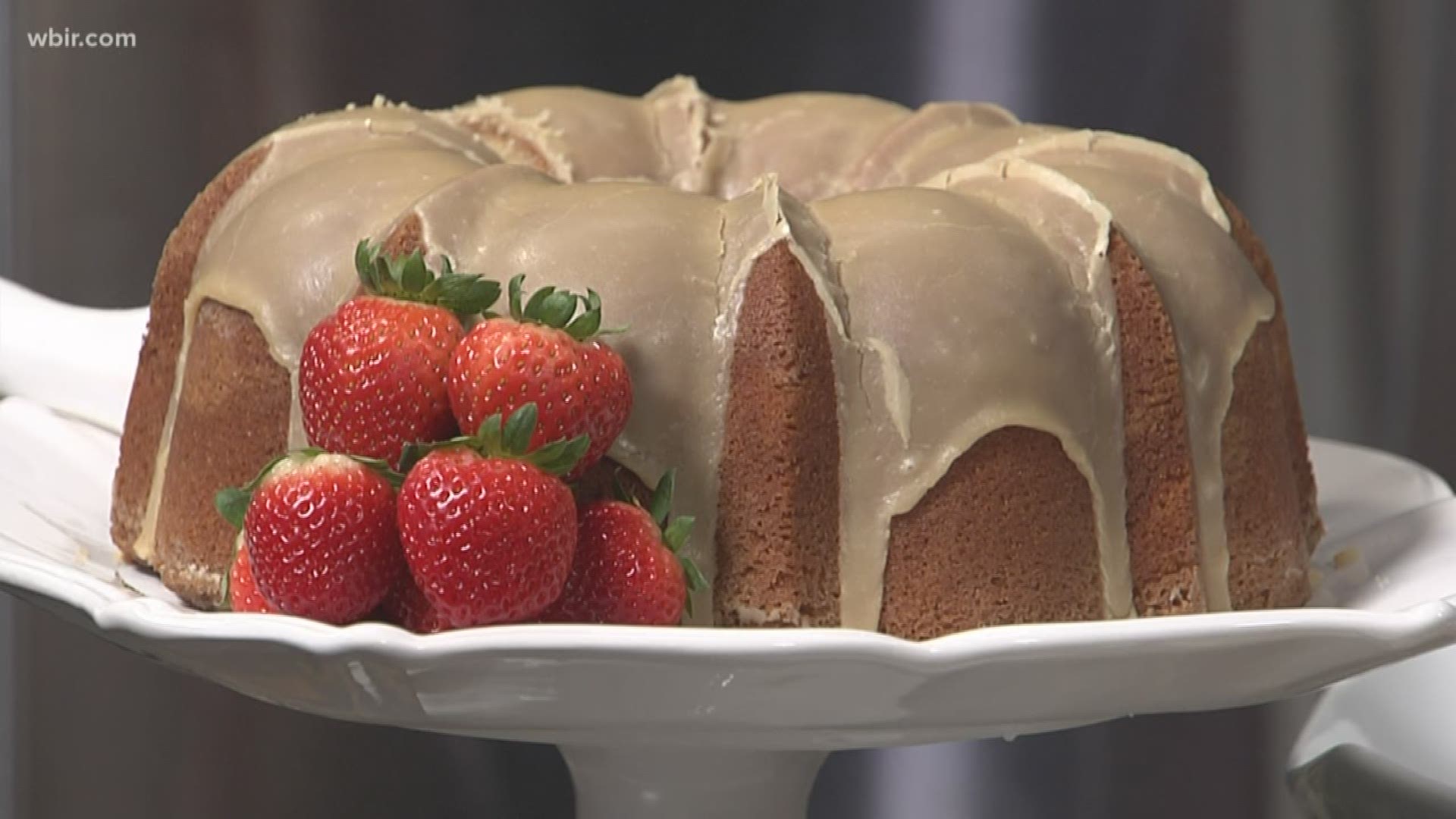 Betty Henry from B&G Catering is in the kitchen with us to show us how a Caramel Pound Cake is made!