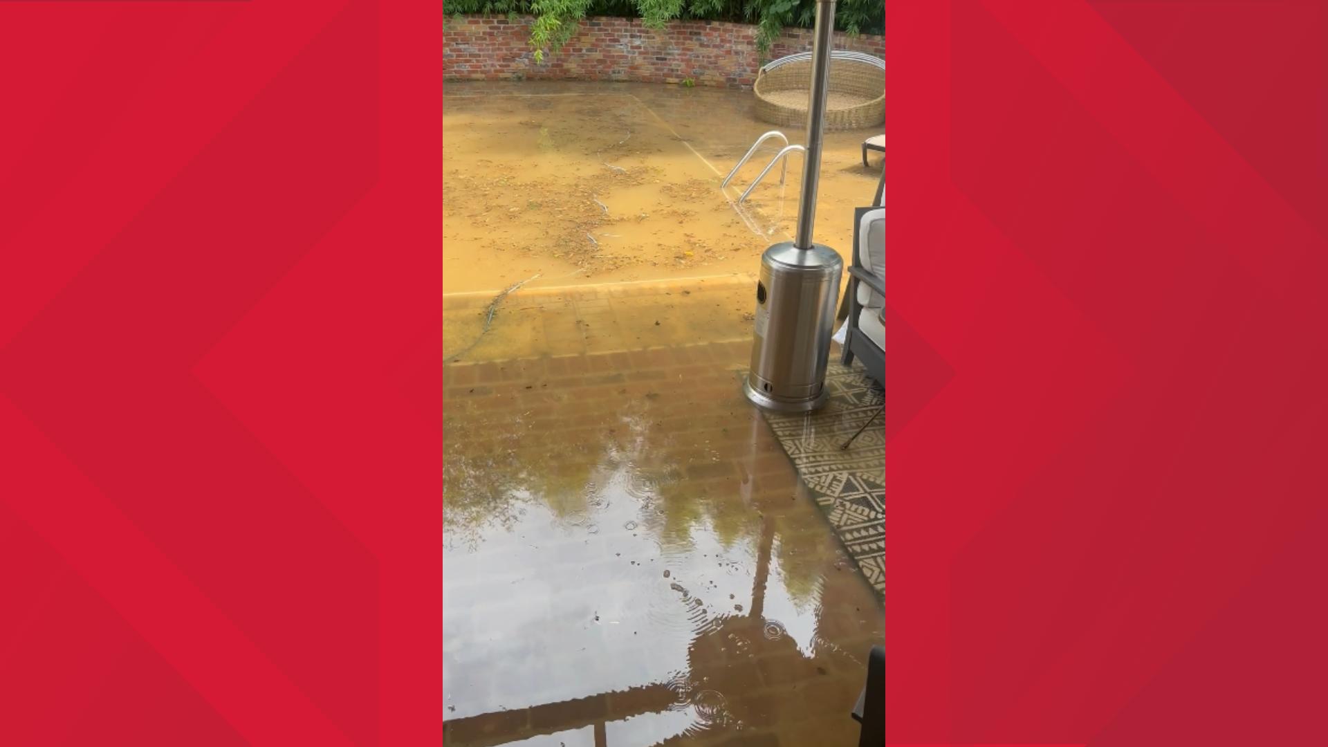 Several people shared videos of flooding from portions of Knoxville.