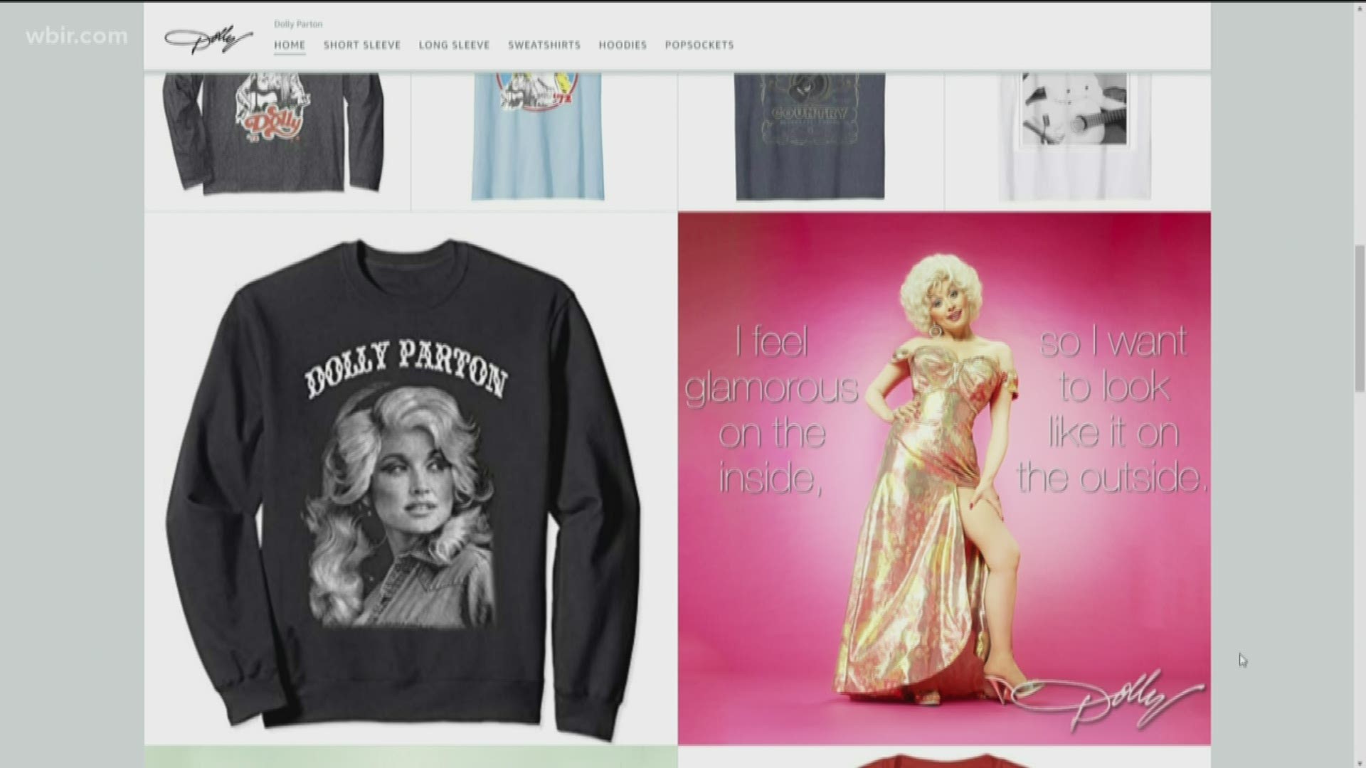 Dolly is taking over Amazon! She announced she's launched her own Amazon store. You can now buy Dolly-approved shirts, sweaters, and even a phone stand.
