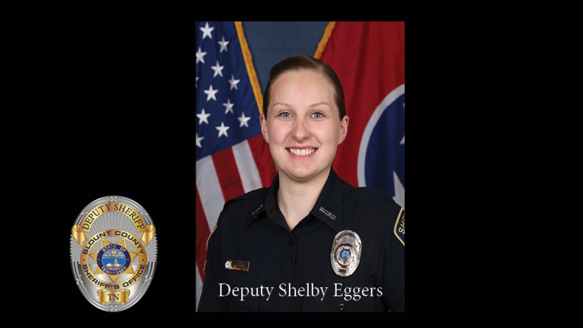 Deputy Eggars was selected to sing the National Anthem for her academy class graduation and subsequent academy graduations.