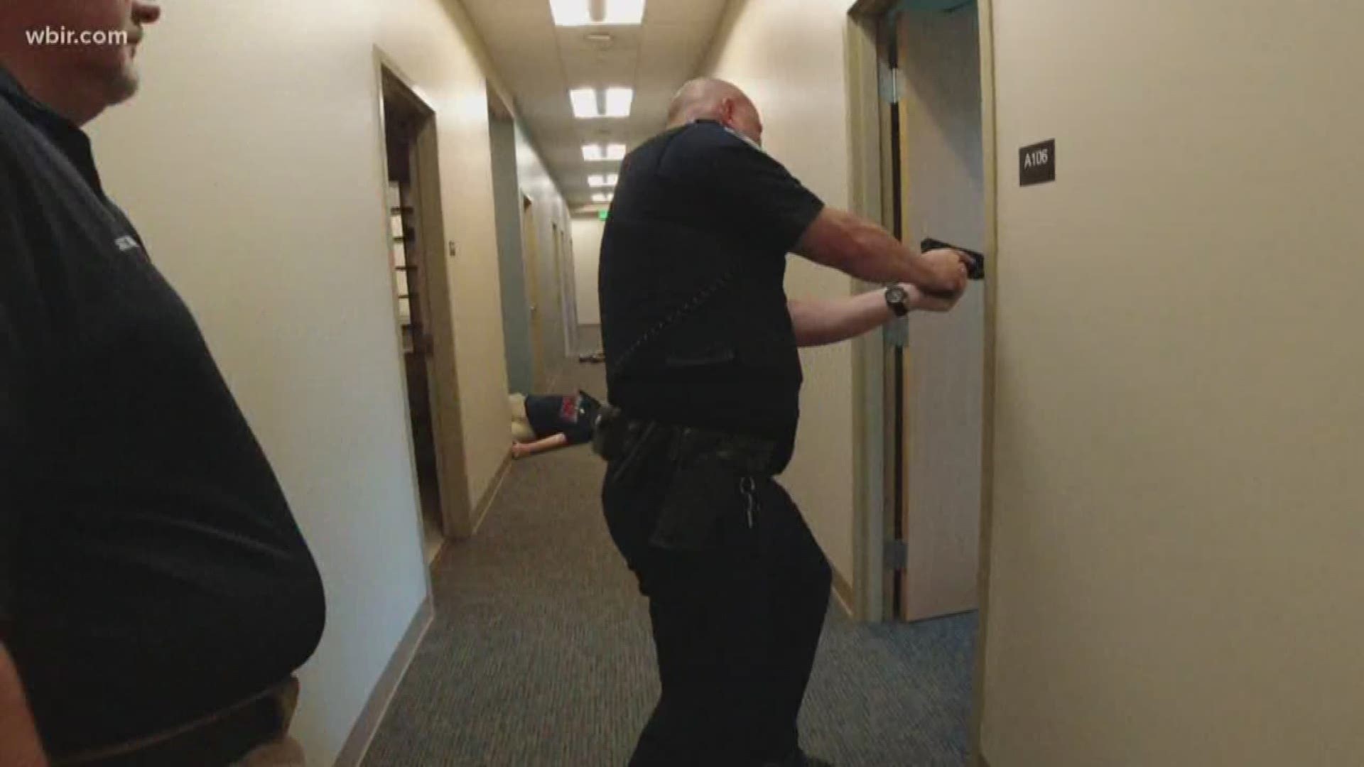 All law enforcement officers in Jefferson Co. participated in active shooter training so they all know the appropriate response. They used volunteer victims to make the scenarios as realistic as possible.