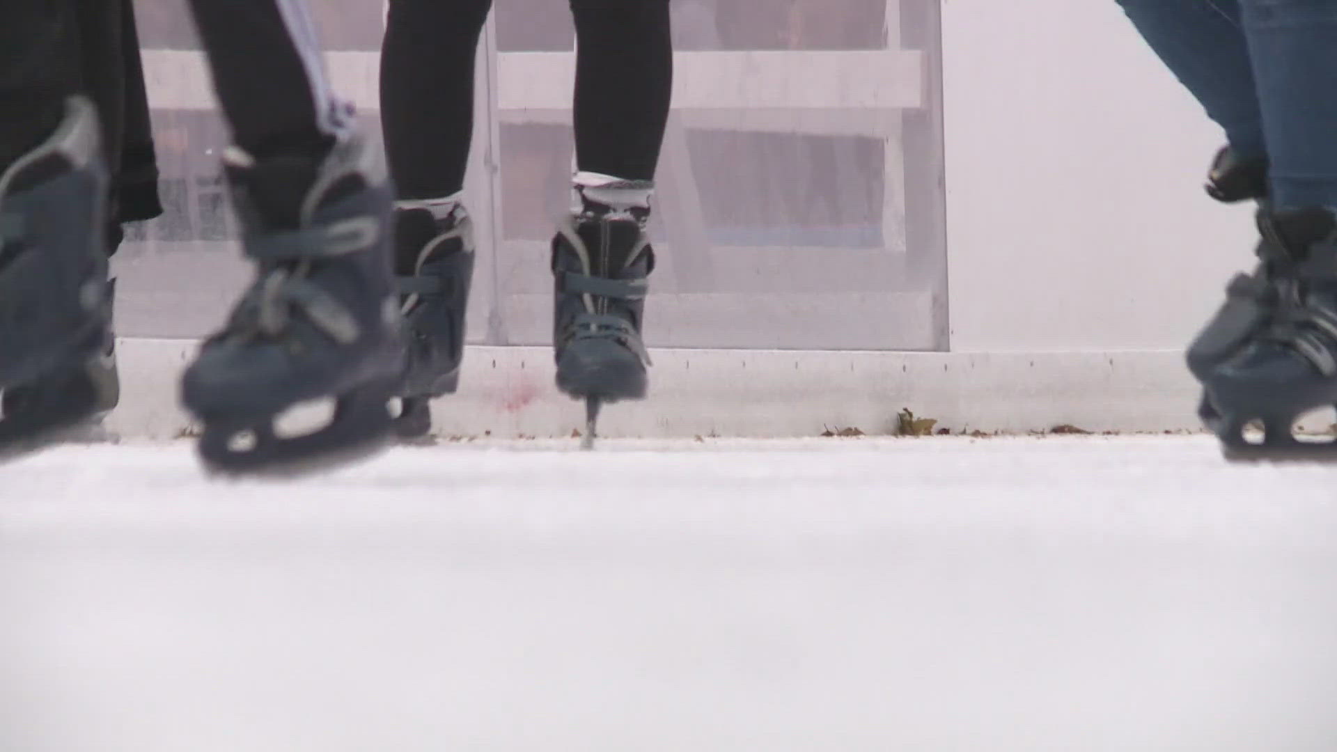 The annual Holidays on Ice skating rink is being built in Market Square.