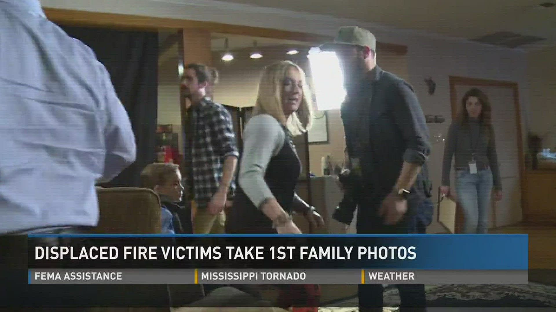 Victims of the Sevier County wildfires took their first family photos as part of Project Heirloom.